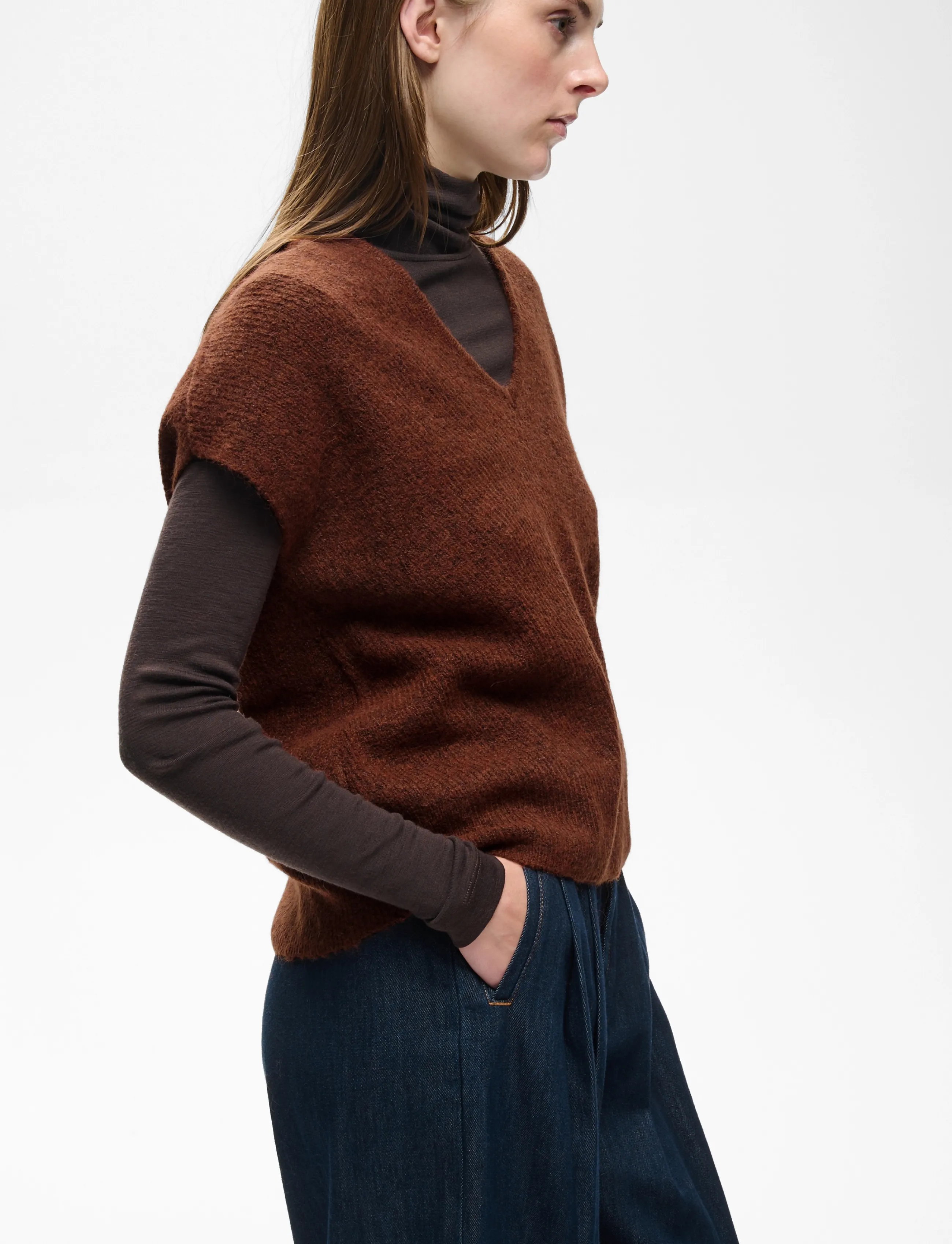 InWear - GUNAIW TOP - pullover - brandy brown melange - 2