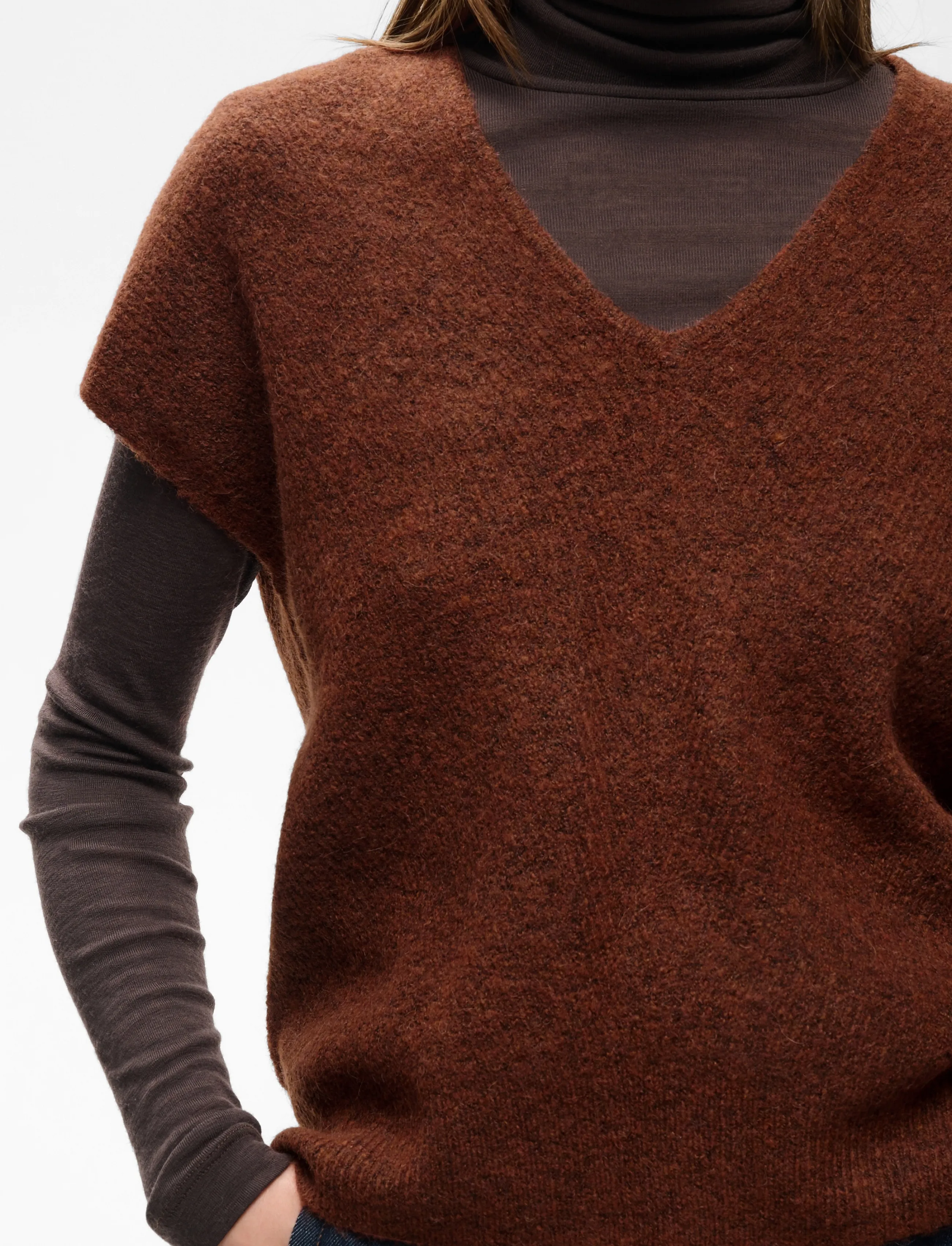 InWear - GUNAIW TOP - pullover - brandy brown melange - 3