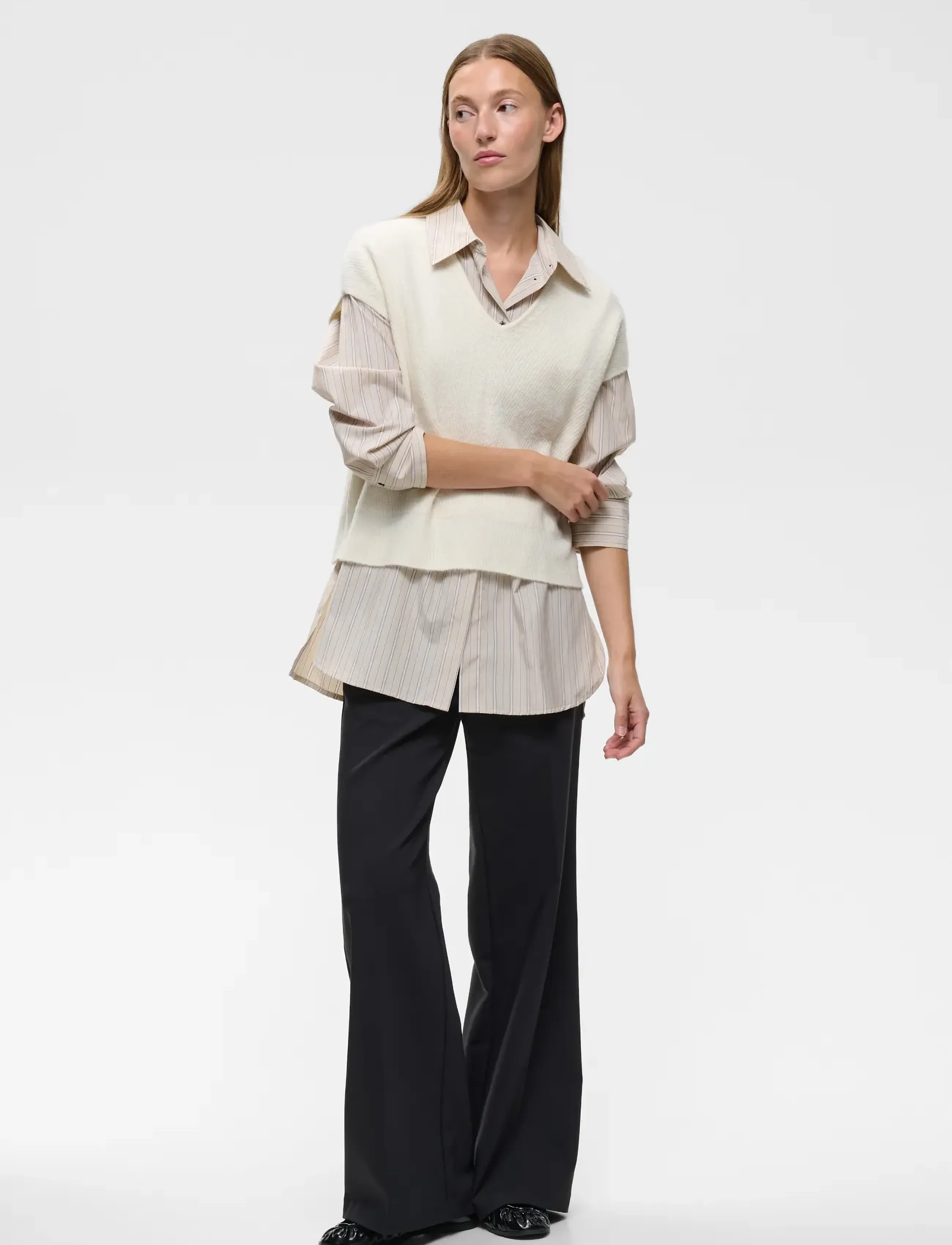 InWear - GUNAIW TOP - autumn clothing - pearled ivory melange - 3