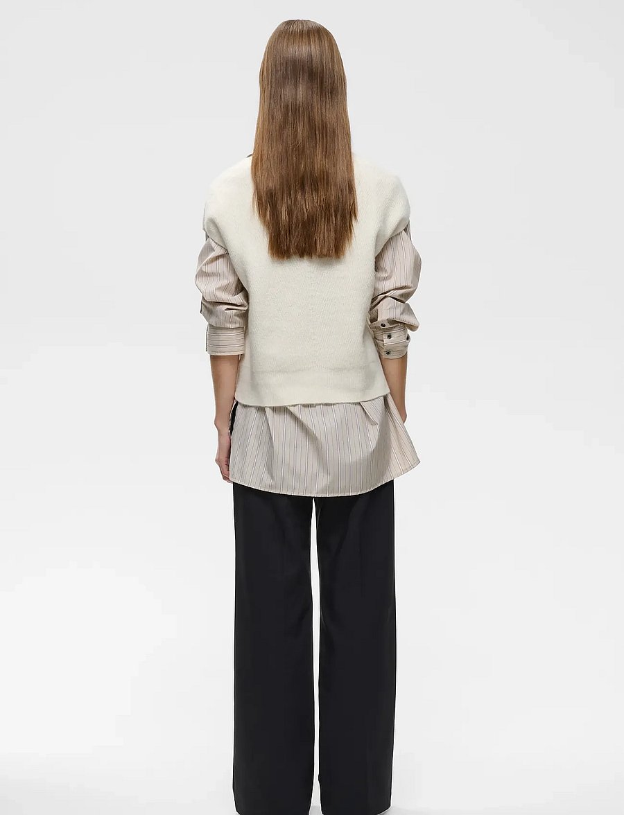 InWear - GUNAIW TOP - stickade tröjor - pearled ivory melange - 5