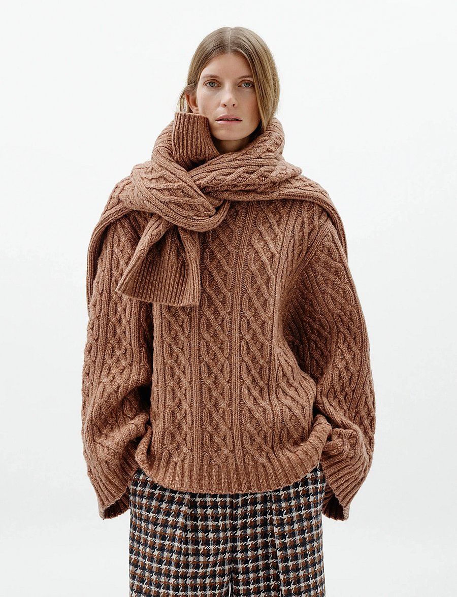 InWear - TAIEIW PULLOVER - kampsunid - tobacco brown - 0