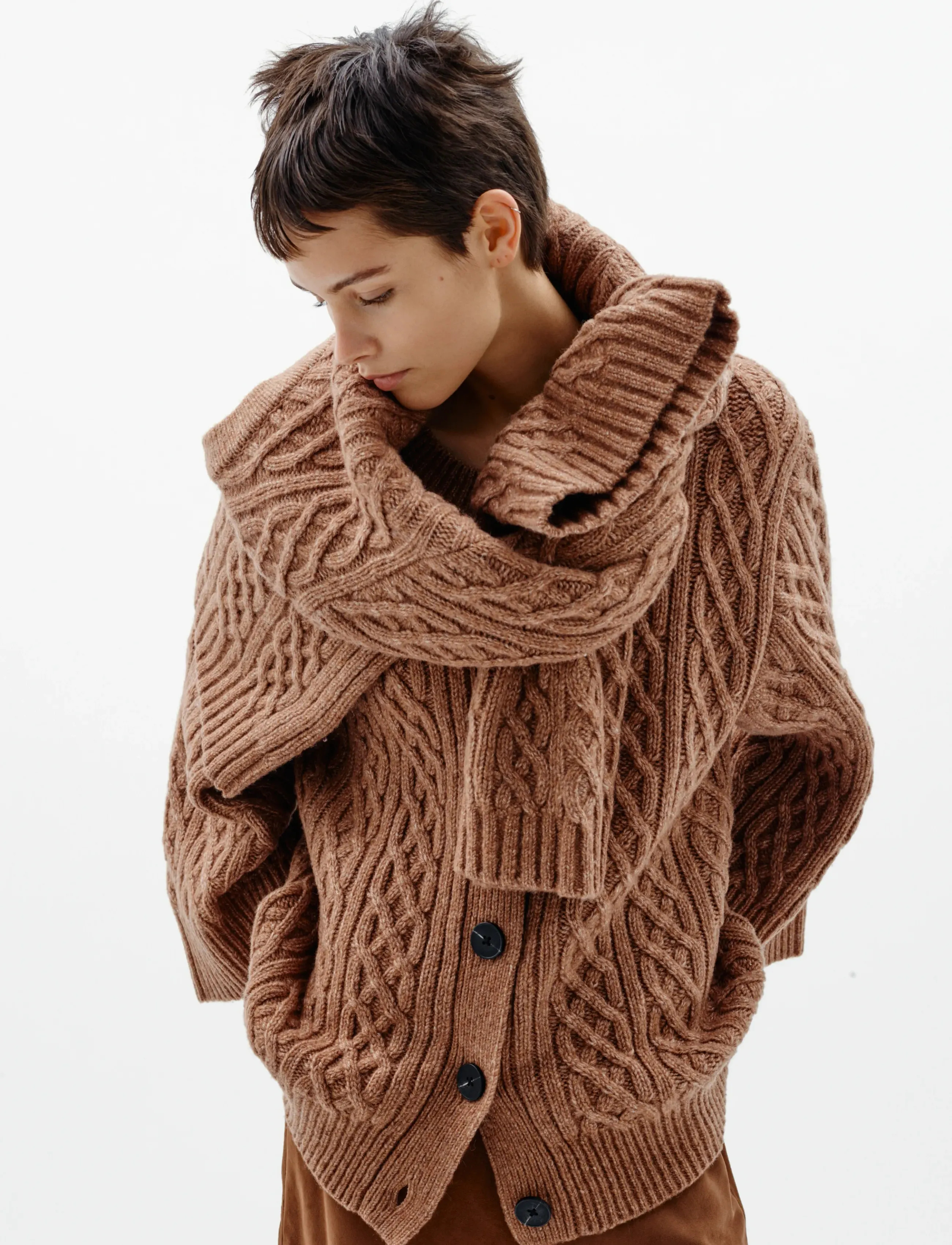 InWear TAIEIW CARDIGAN - InWear - TOBACCO BROWN / brown