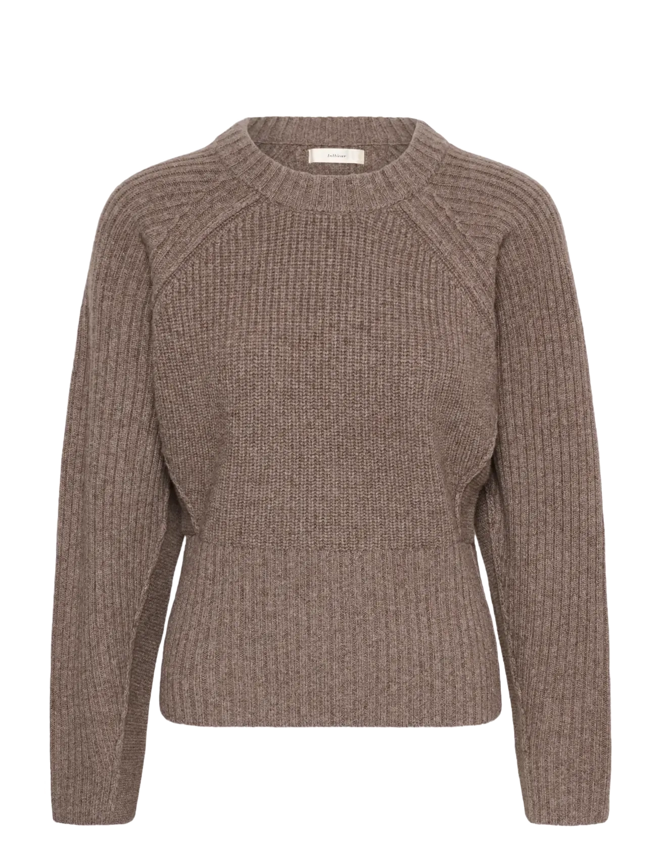 InWear NOOMIIW KAXY CREWNECK - Striktrøjer - CINDER MELANGE / brown