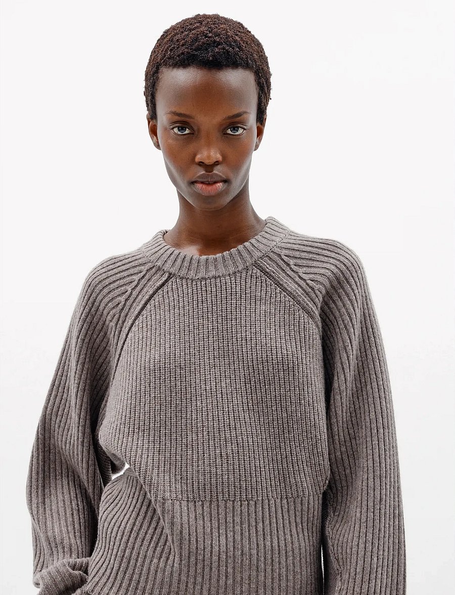 InWear - NOOMIIW KAXY CREWNECK - striktrøjer - cinder melange - 0