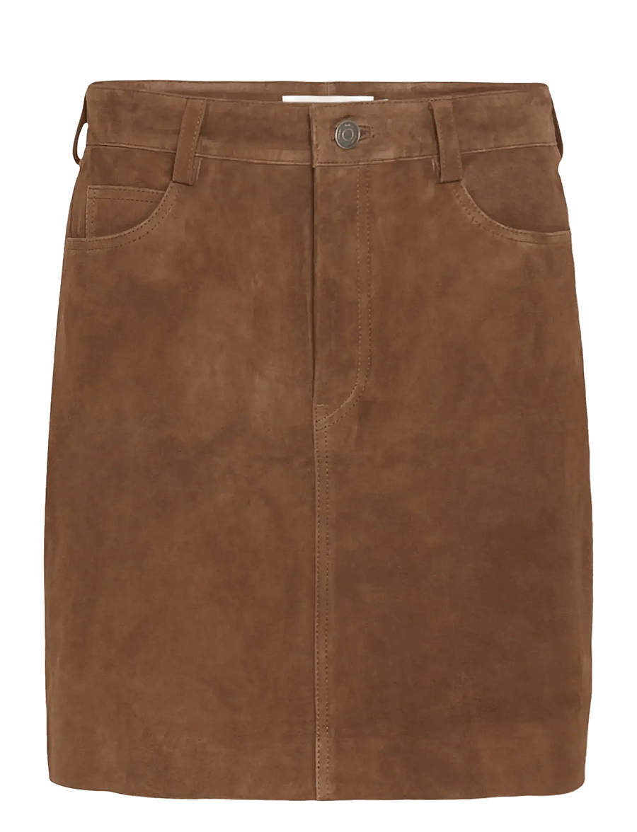 InWear - HELKIIW SUEDE SKIRT - short skirts - sorrel horse - 1