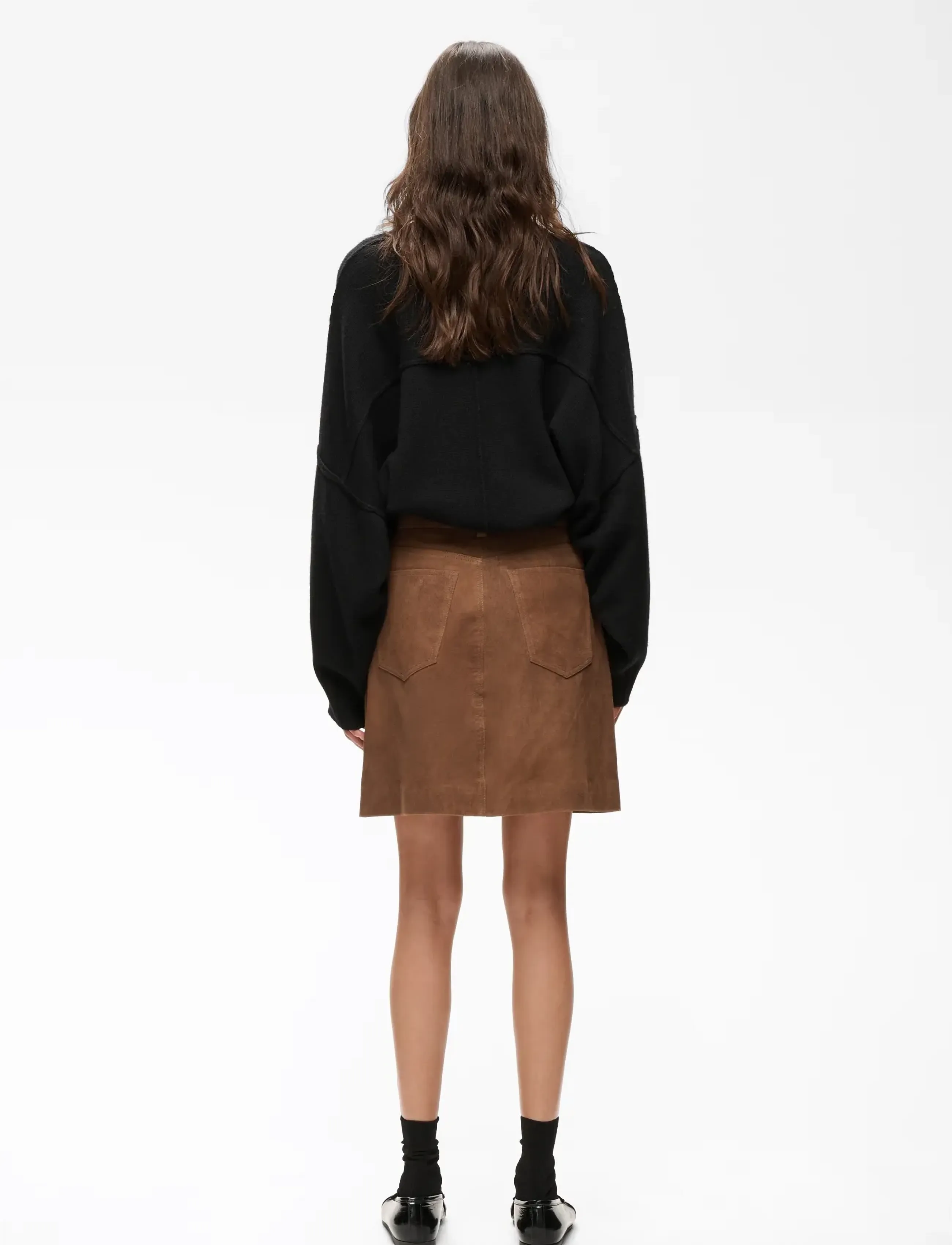 InWear - HELKIIW SUEDE SKIRT - short skirts - sorrel horse - 4