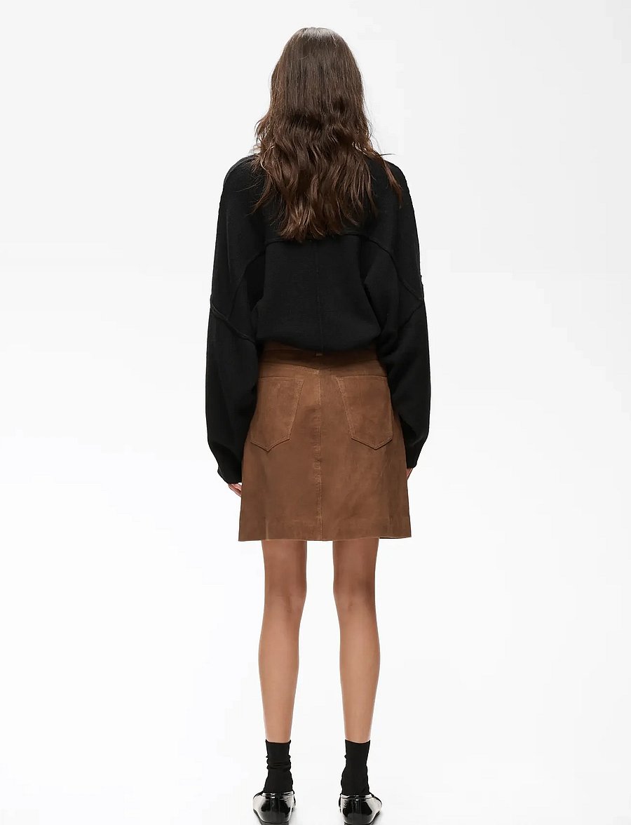 InWear - HELKIIW SUEDE SKIRT - short skirts - sorrel horse - 4