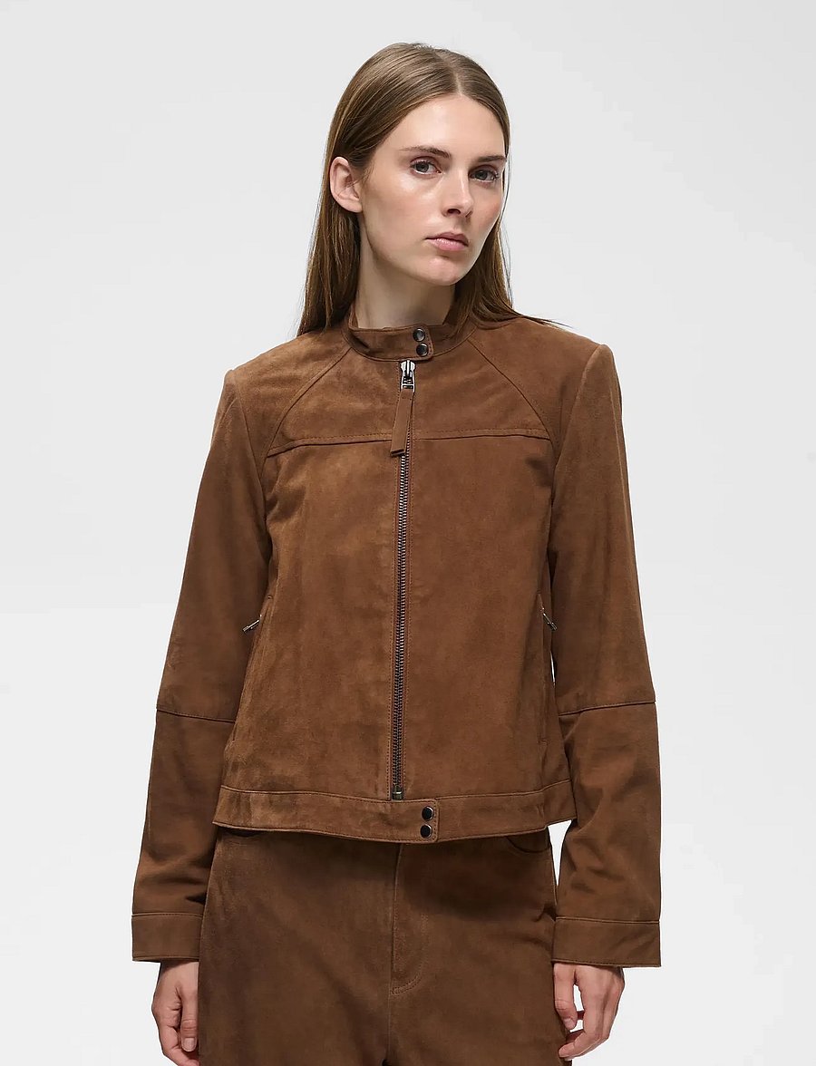 InWear - HELKIIW SUEDE JACKET - nahktagid - sorrel horse - 0