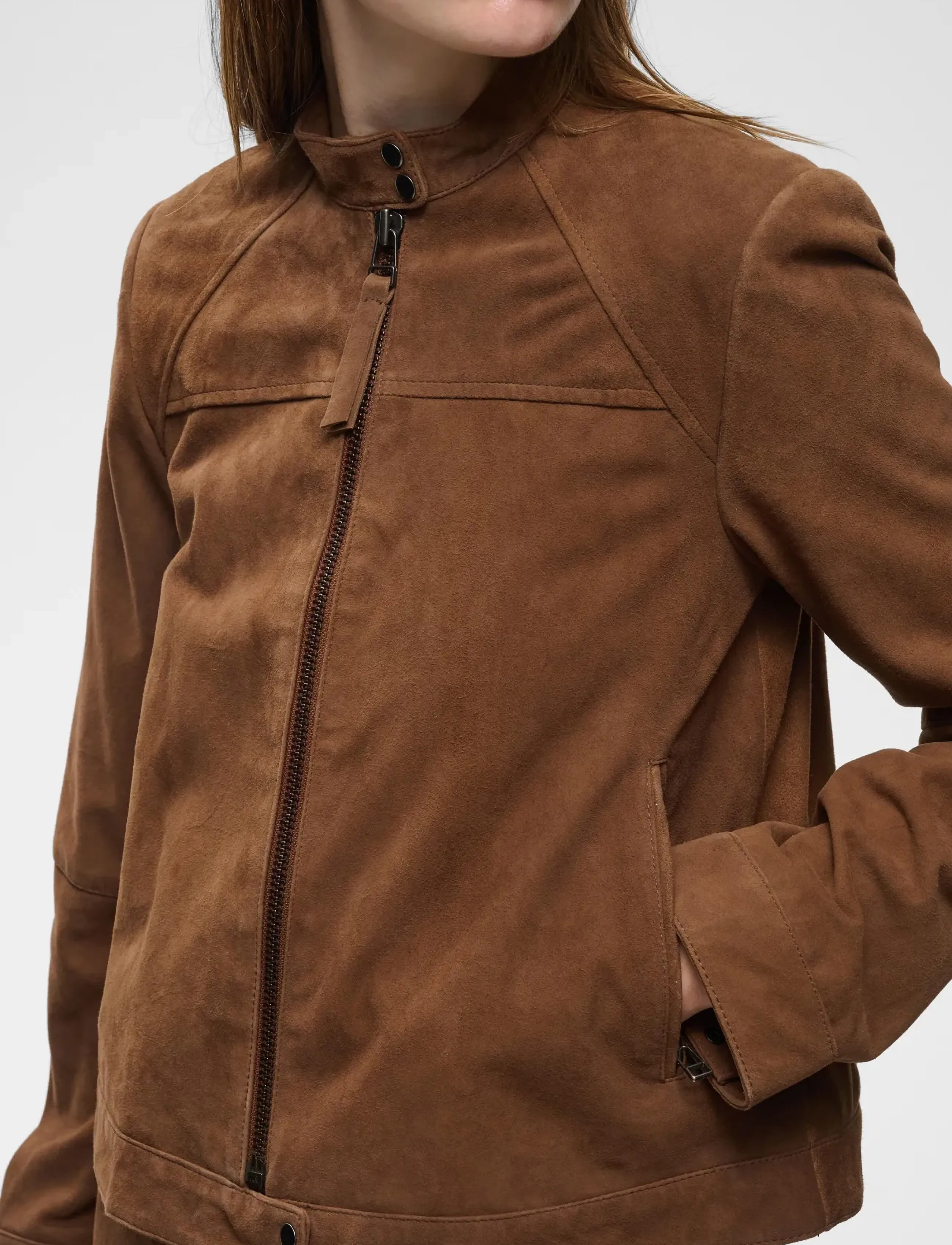 InWear Helkiiw Suede Jacket skinnjackor dam – bild 3