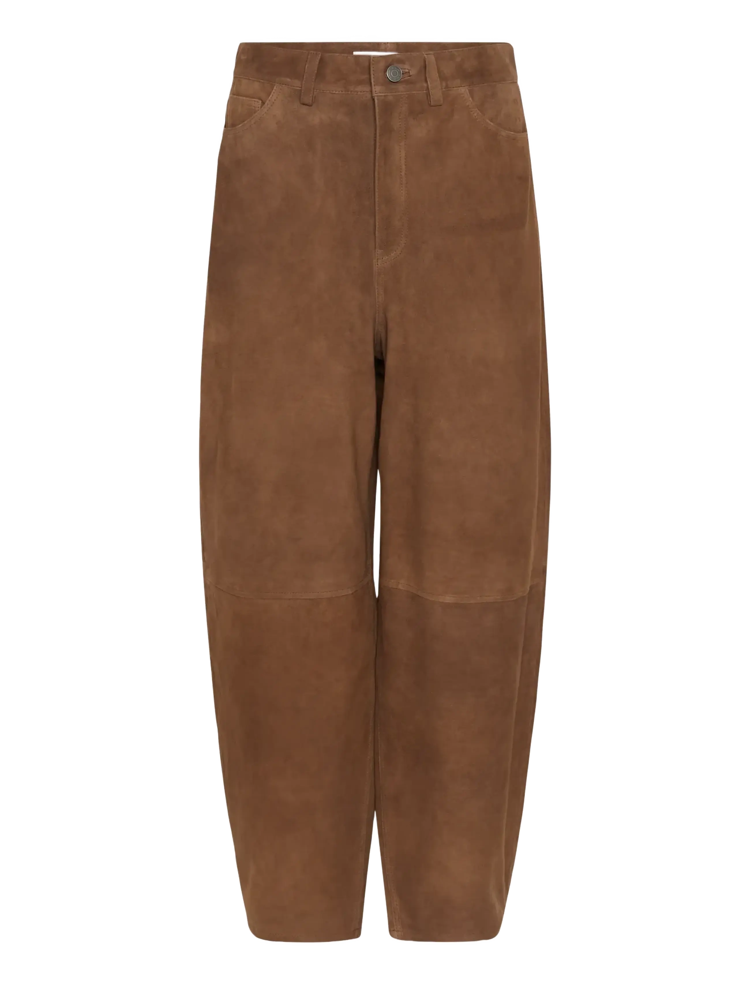 InWear HELKIIW BARREL SUEDE JEANS - Riided - SORREL HORSE / brown