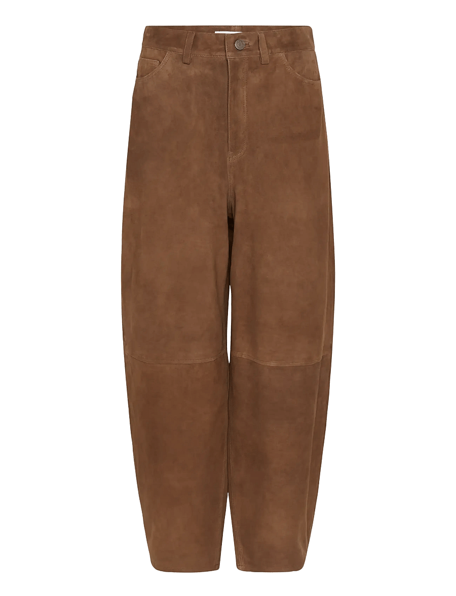 InWear - HELKIIW BARREL SUEDE JEANS - barrel-bukser - sorrel horse - 1