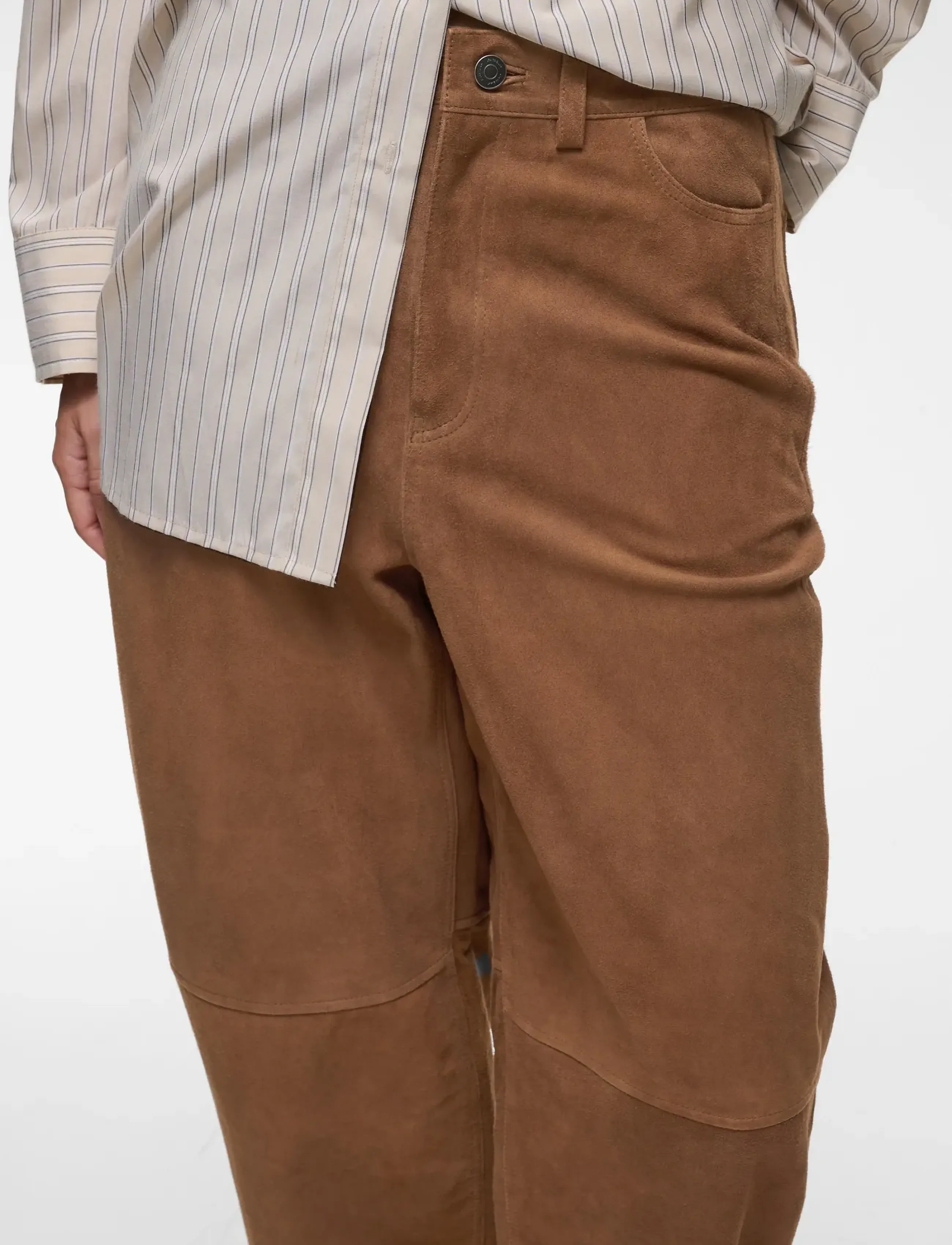 InWear - HELKIIW BARREL SUEDE JEANS - barrel-bukser - sorrel horse - 5