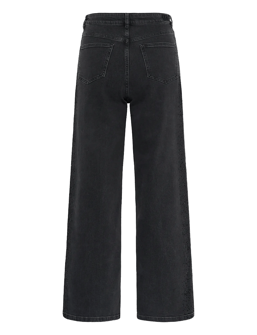 InWear - JUNAIW AALIA JEANS - laia säärega teksad - dark grey wash denim - 1