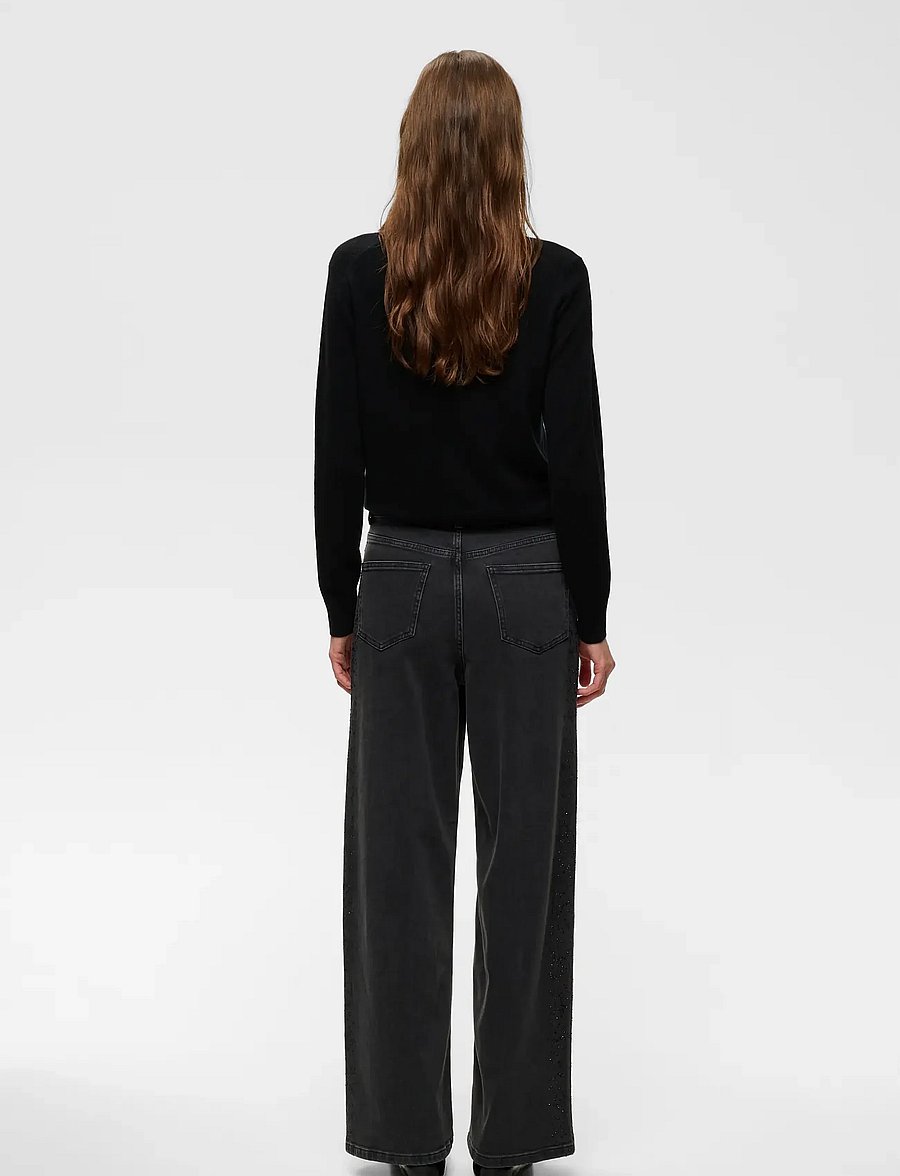 InWear - JUNAIW AALIA JEANS - wide leg jeans - dark grey wash denim - 4