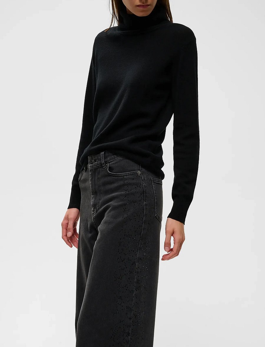 InWear - JUNAIW AALIA JEANS - wide leg jeans - dark grey wash denim - 5