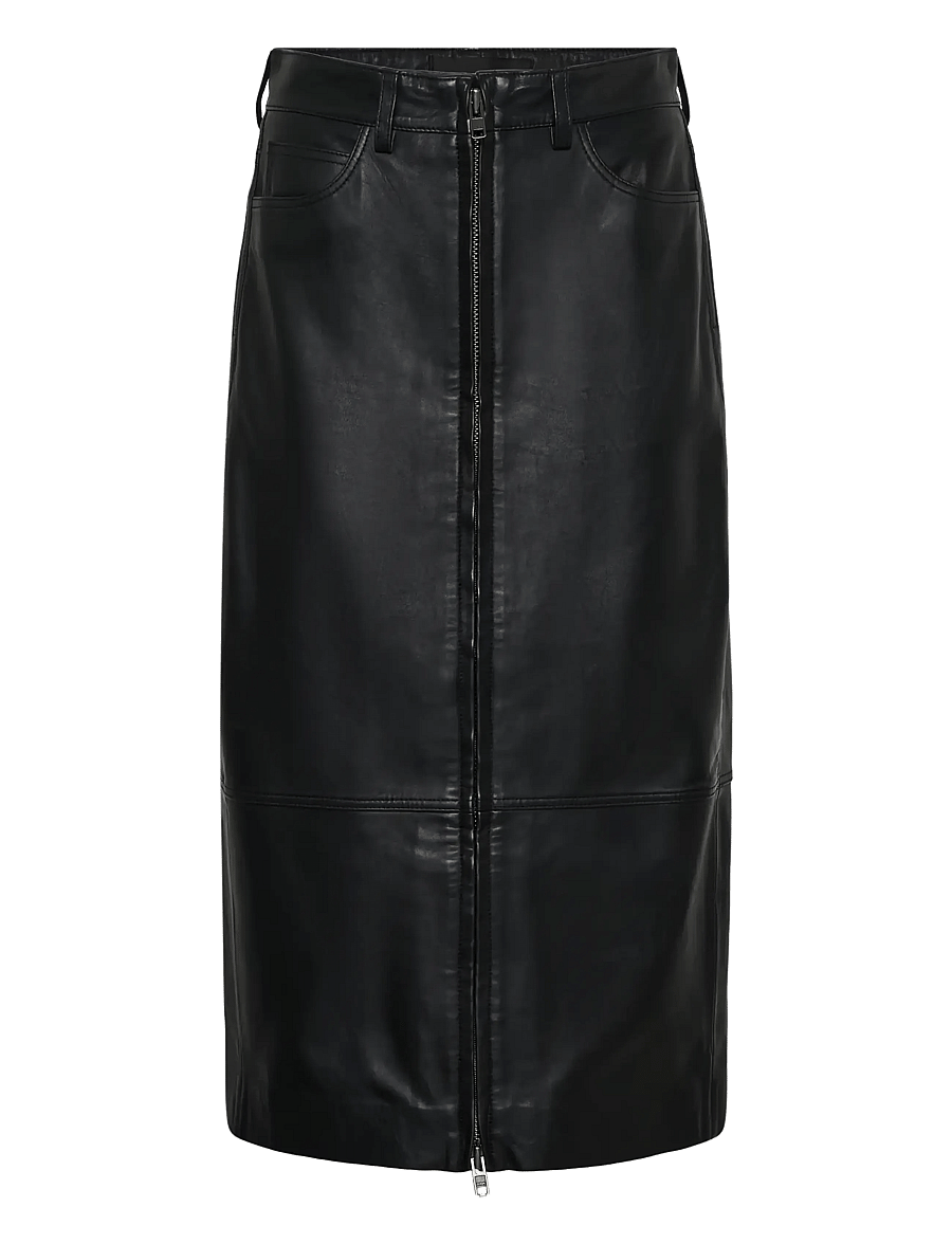 InWear - JOKOIW LEATHER SKIRT - skinnkjolar - black - 0
