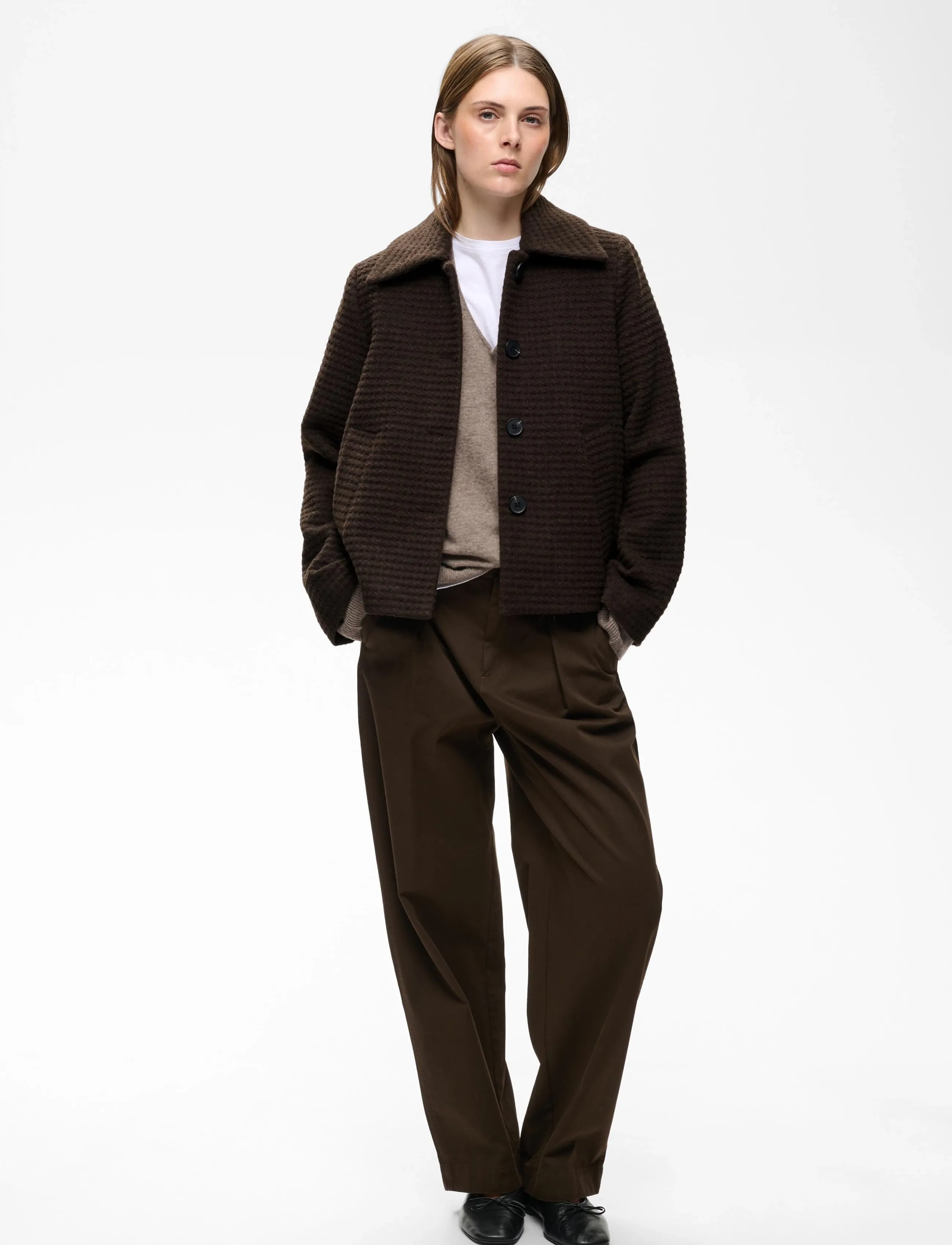 InWear HENDRIXIW SHORT JACKET - InWear - CHOCOLATE BROWN / brown