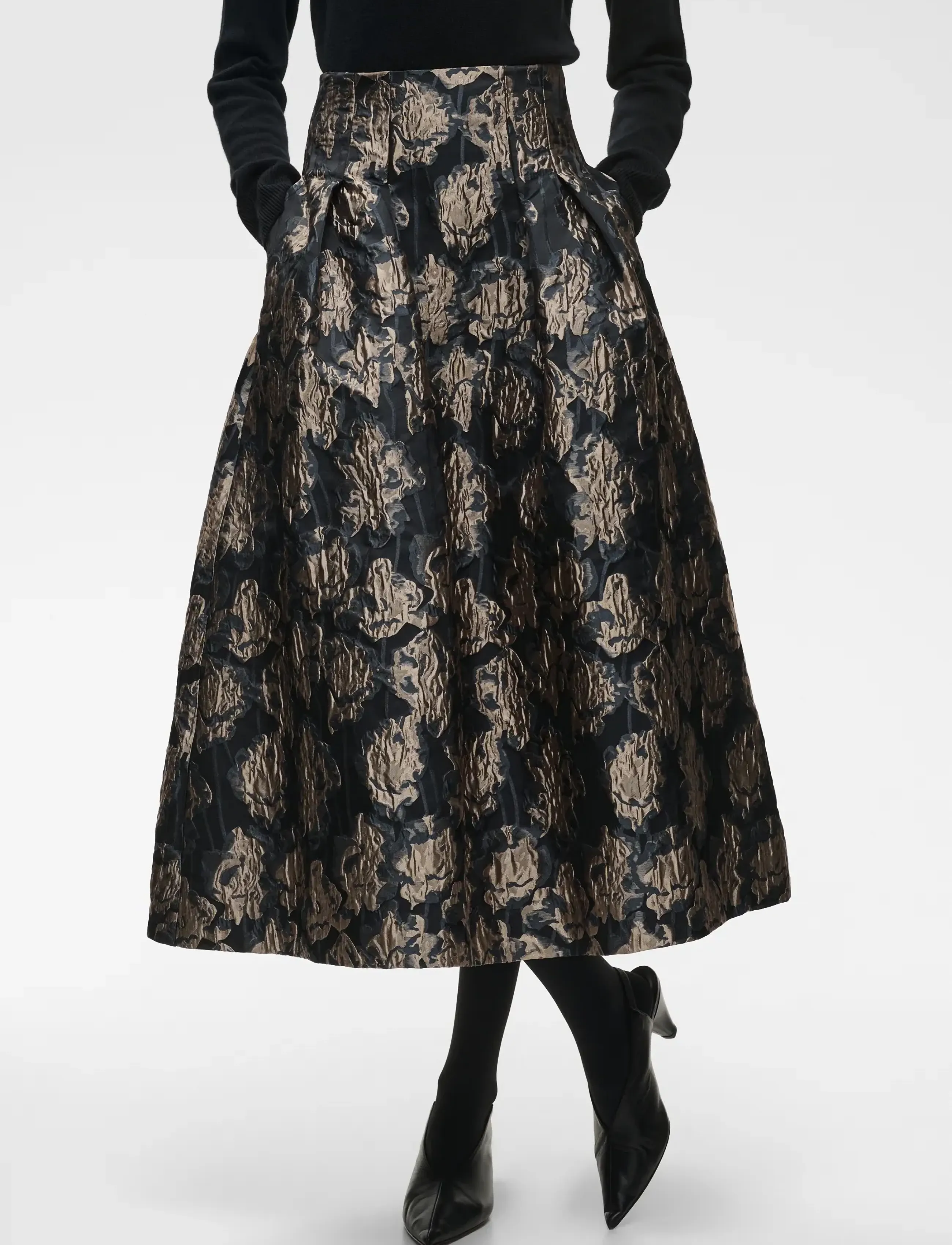 InWear - YANCIEIW SKIRT - flower jacquard - 0