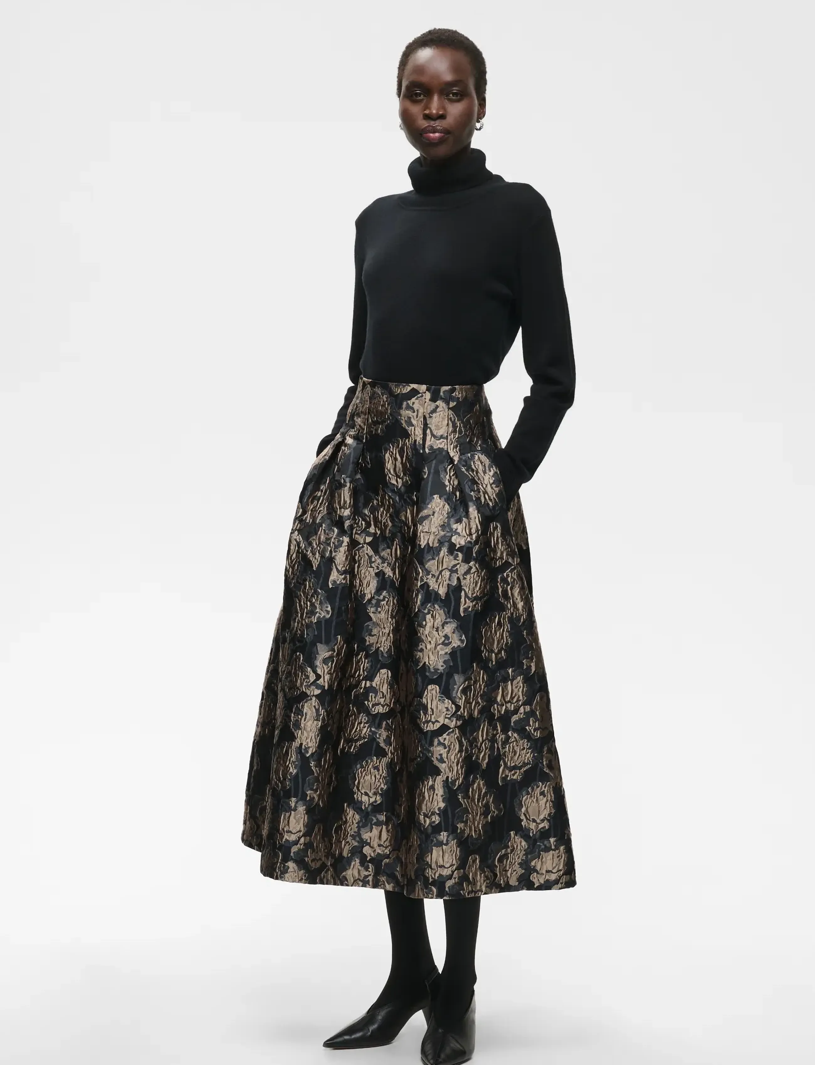 InWear - YANCIEIW SKIRT - flower jacquard - 3