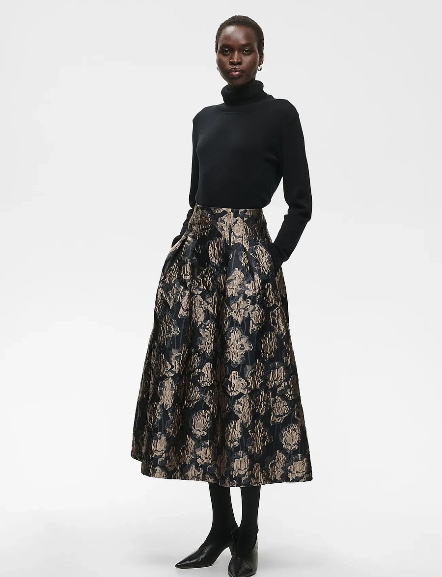 InWear - YANCIEIW SKIRT - flower jacquard - 3