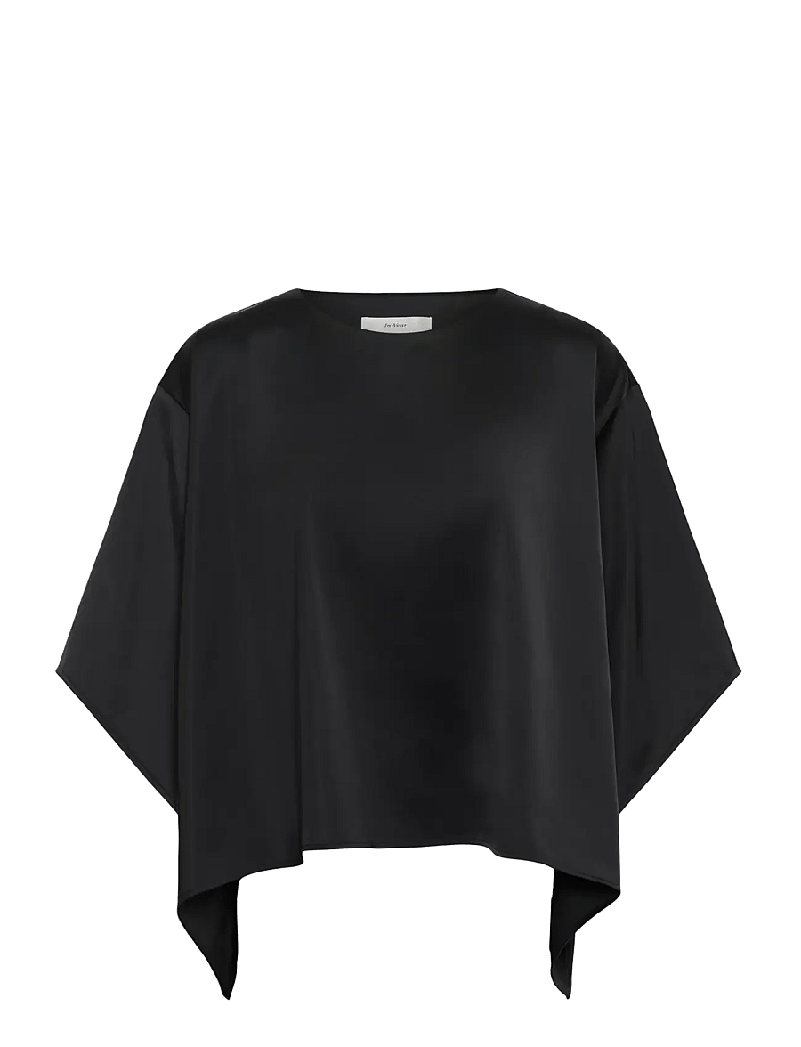 InWear - ZILKYIW A-LINE TOP - lühikeste varrukatega pluusid - black - 0