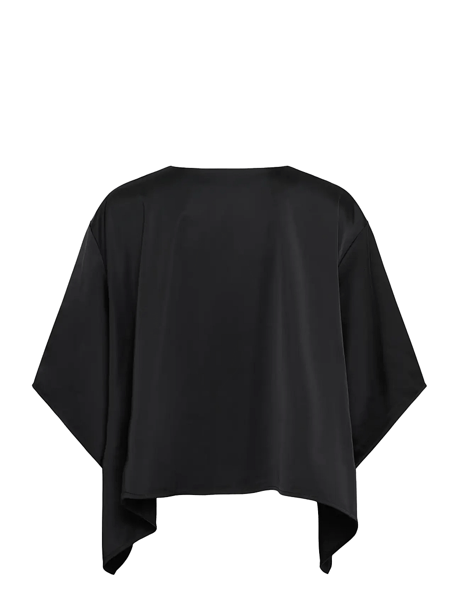 InWear - ZILKYIW A-LINE TOP - lühikeste varrukatega pluusid - black - 1