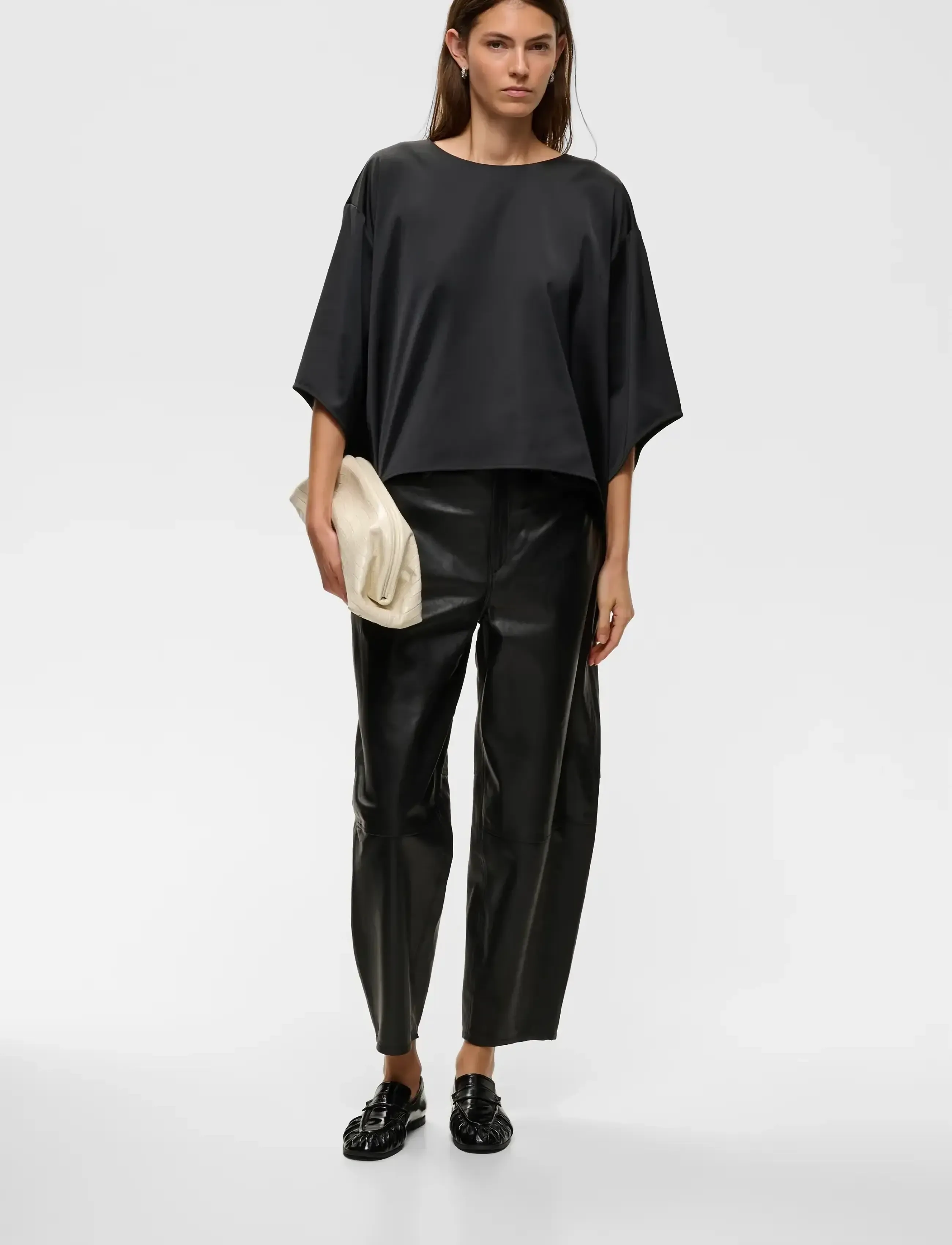 InWear - ZILKYIW A-LINE TOP - kurzärmelige blusen - black - 3