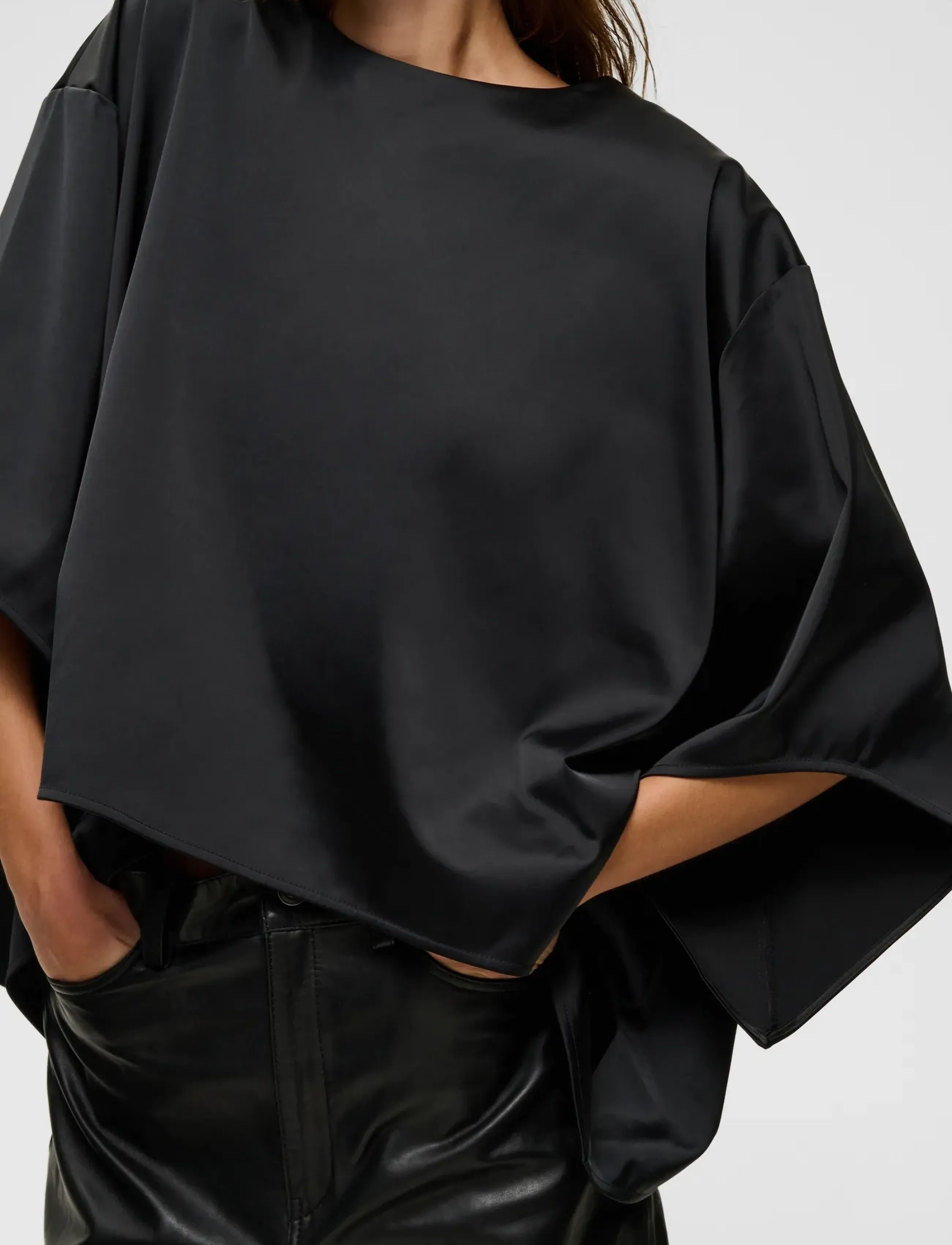 InWear - ZILKYIW A-LINE TOP - kortärmade blusar - black - 3