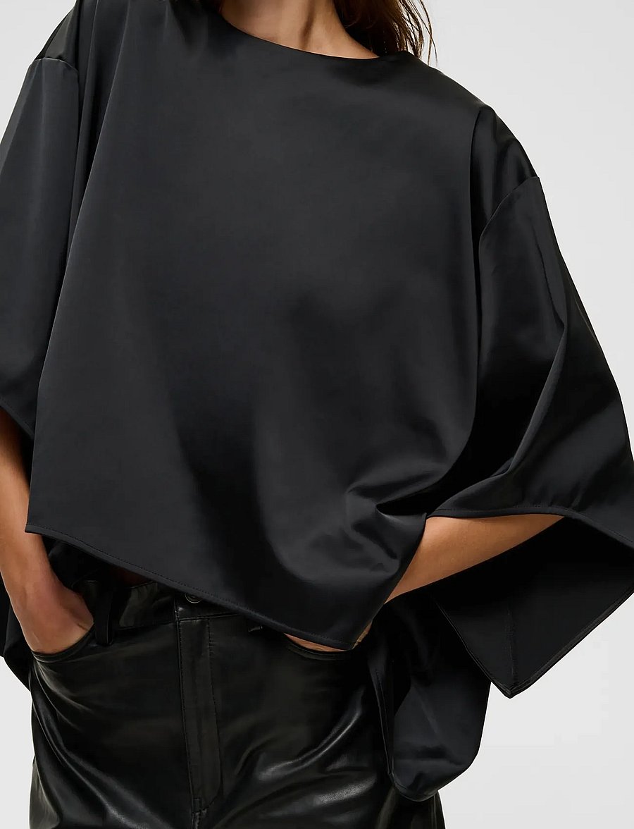 InWear - ZILKYIW A-LINE TOP - kortärmade blusar - black - 3