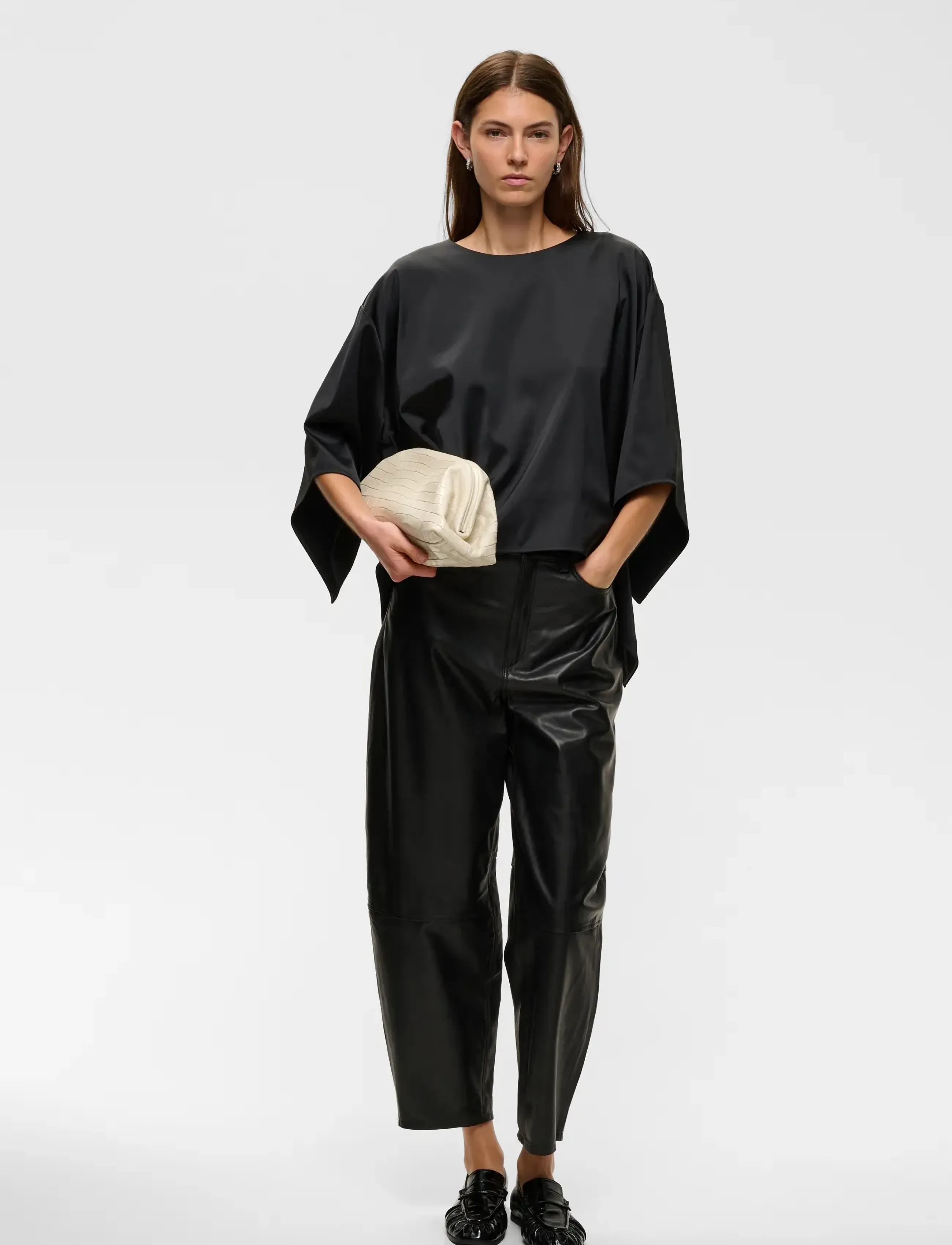 InWear - ZILKYIW A-LINE TOP - kortärmade blusar - black - 4