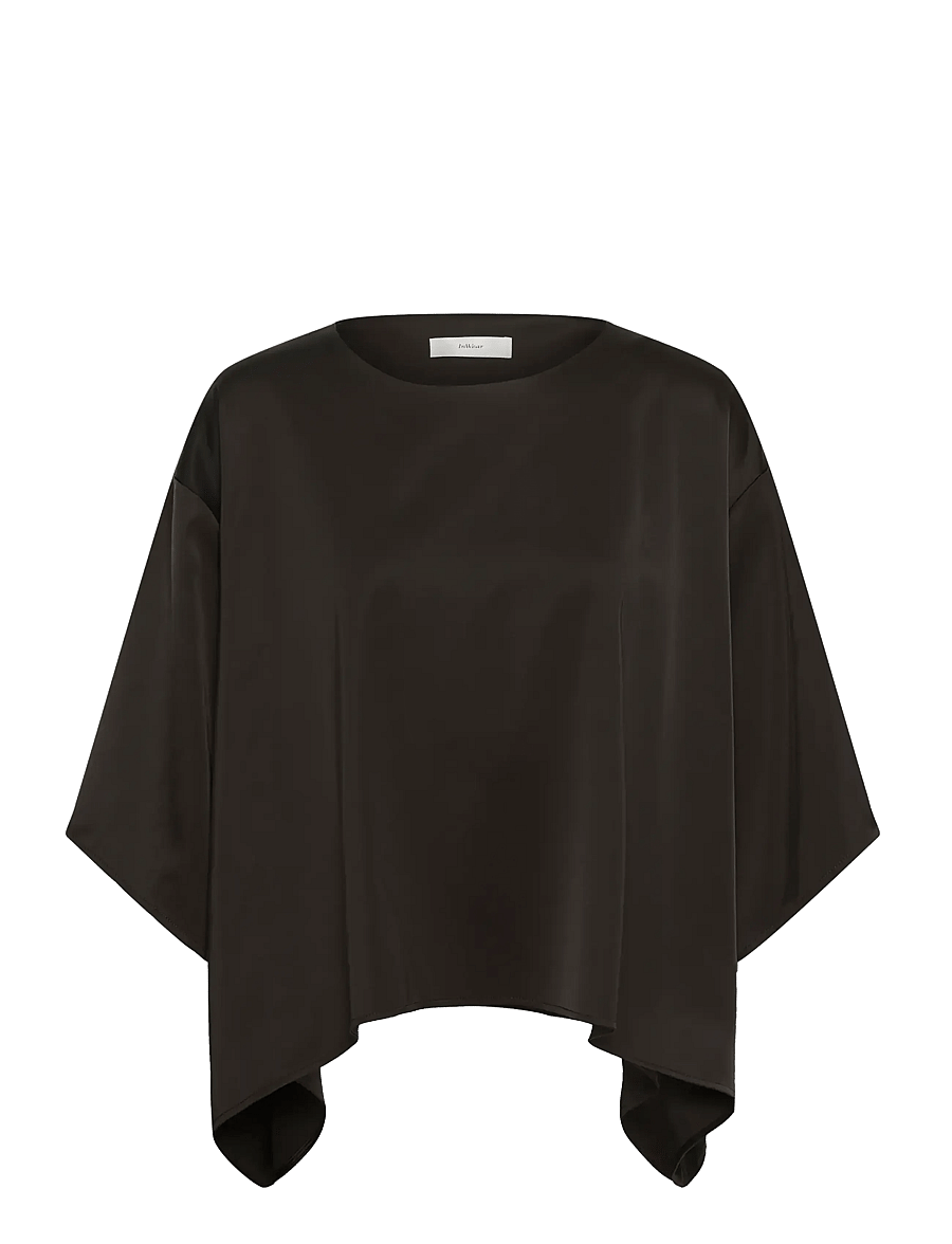 InWear - ZILKYIW A-LINE TOP - lühikeste varrukatega pluusid - chocolate brown - 0