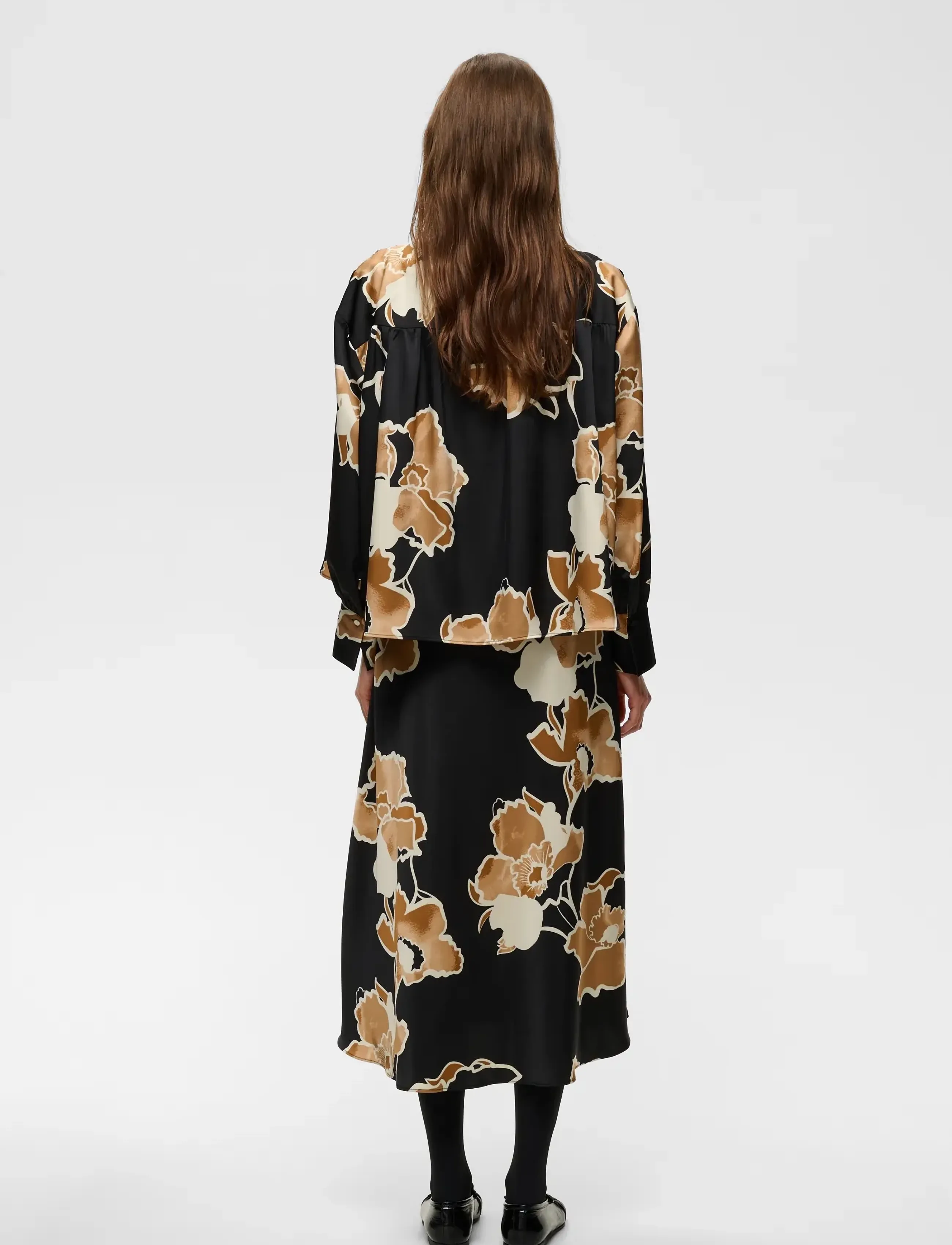 InWear - OLIVEIW BLOUSE - palaidinės trijų ketvirčių rankovėmis - black sketch flower - 5