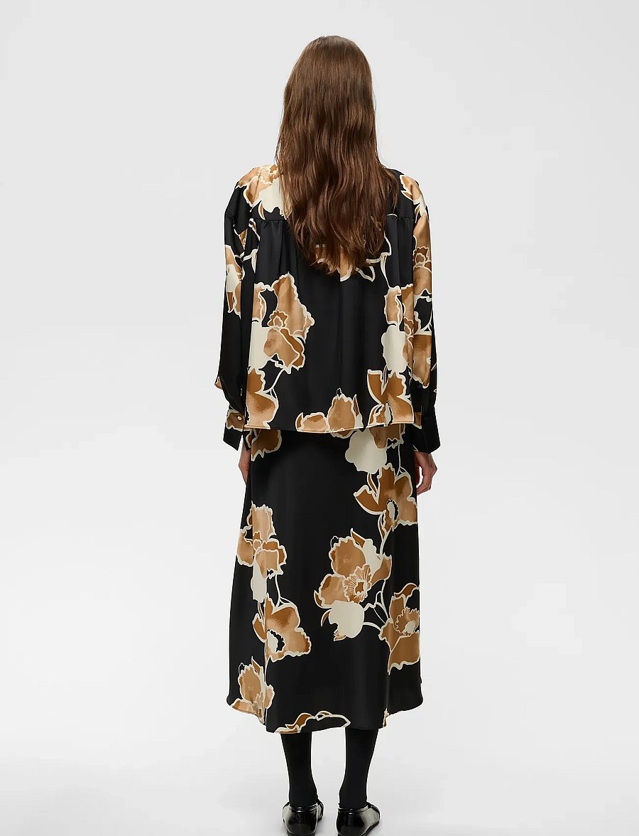 InWear - OLIVEIW BLOUSE - palaidinės trijų ketvirčių rankovėmis - black sketch flower - 5