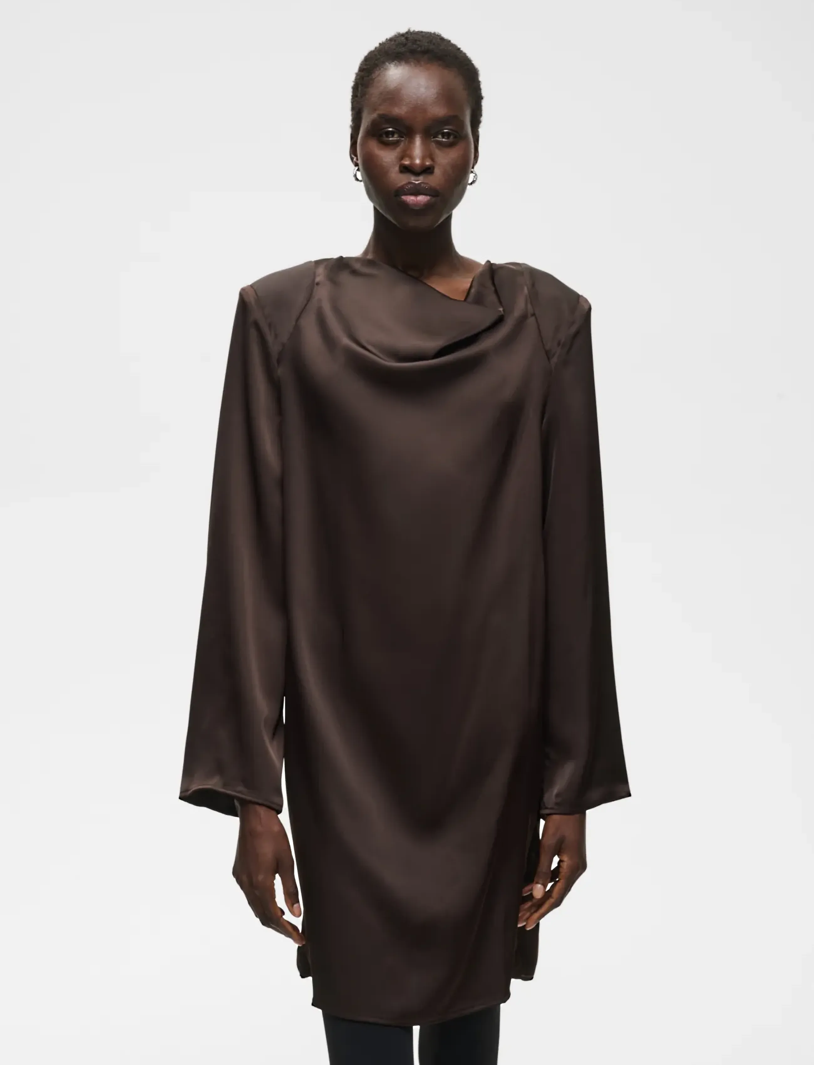 InWear OLIVEIW SHORT DRESS - Minikleidid - CHOCOLATE BROWN / brown