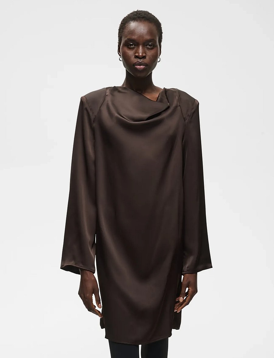 InWear - OLIVEIW SHORT DRESS - kurze kleider - chocolate brown - 0
