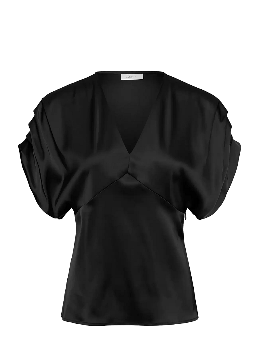 InWear - OAKKIIW TOP - kortærmede bluser - black - 1