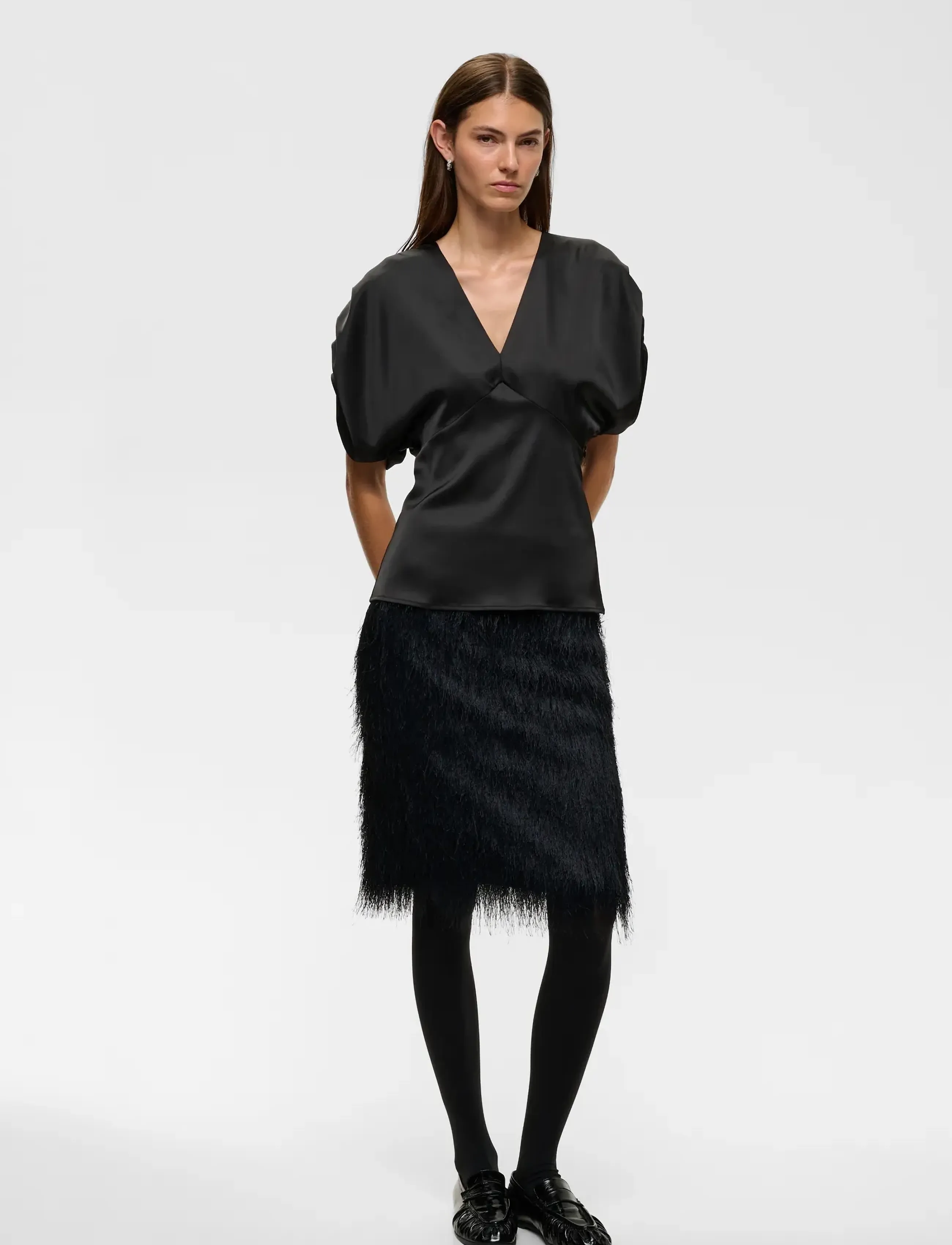InWear - OAKKIIW TOP - kortærmede bluser - black - 3