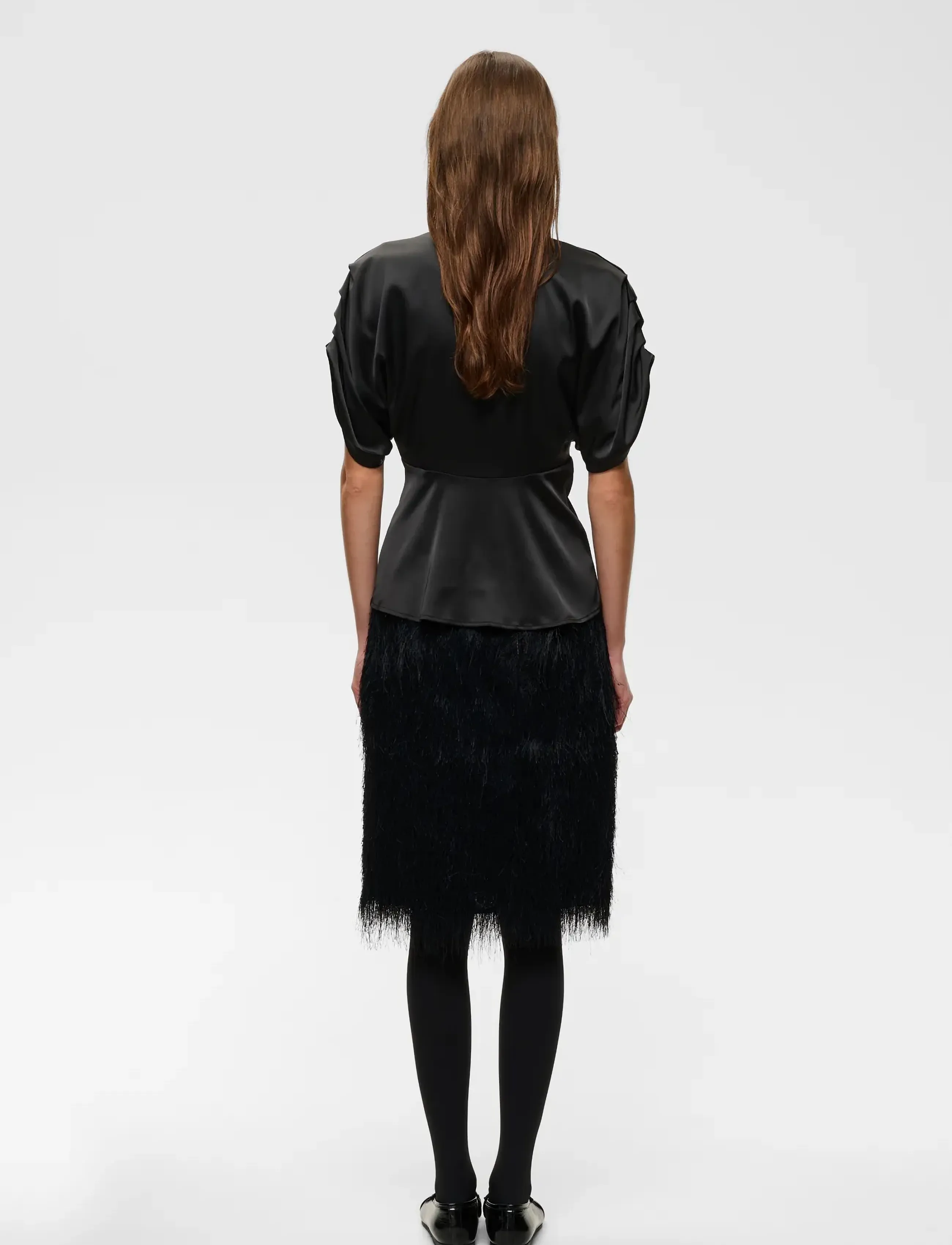 InWear - OAKKIIW TOP - kortærmede bluser - black - 4