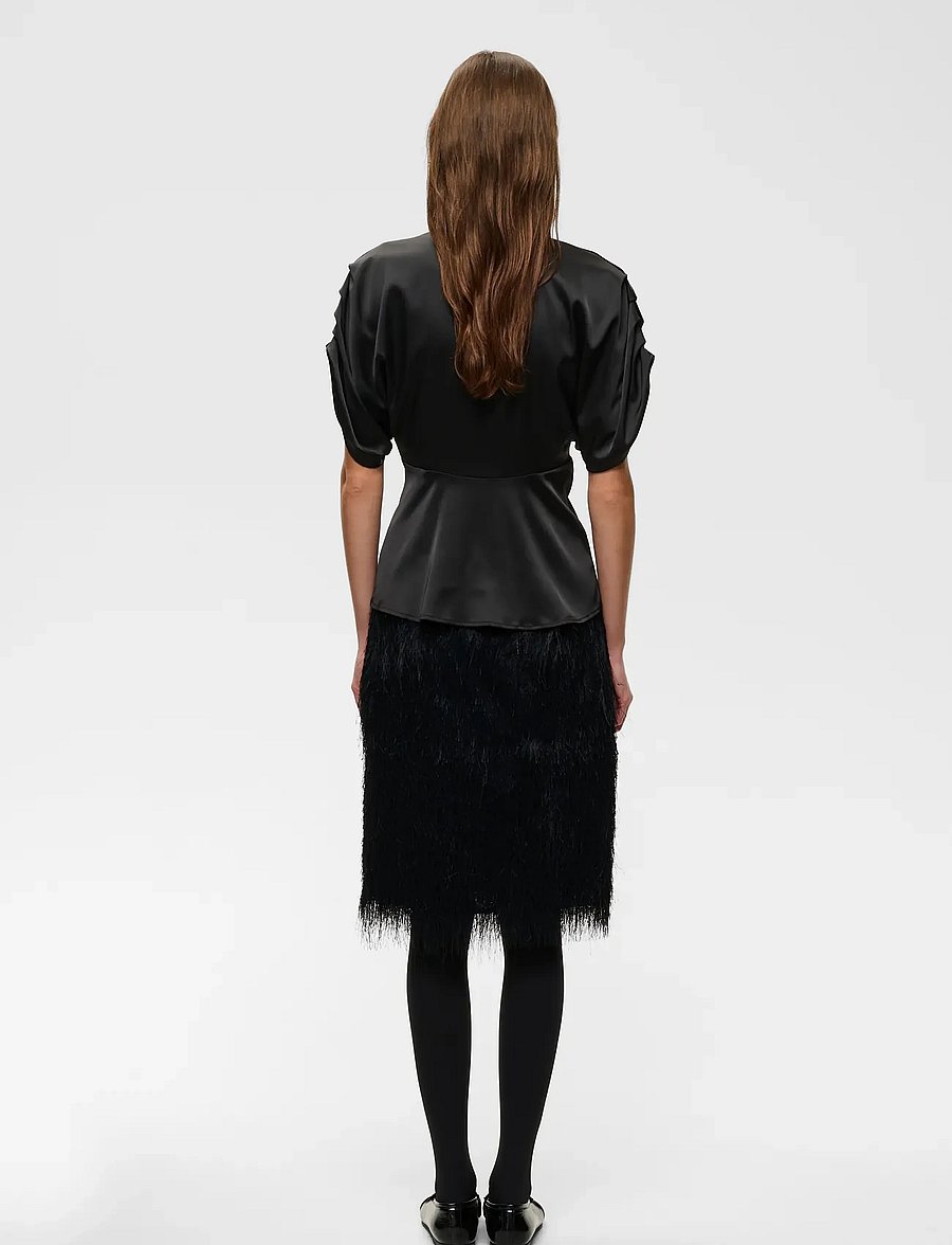 InWear - OAKKIIW TOP - kortærmede bluser - black - 4
