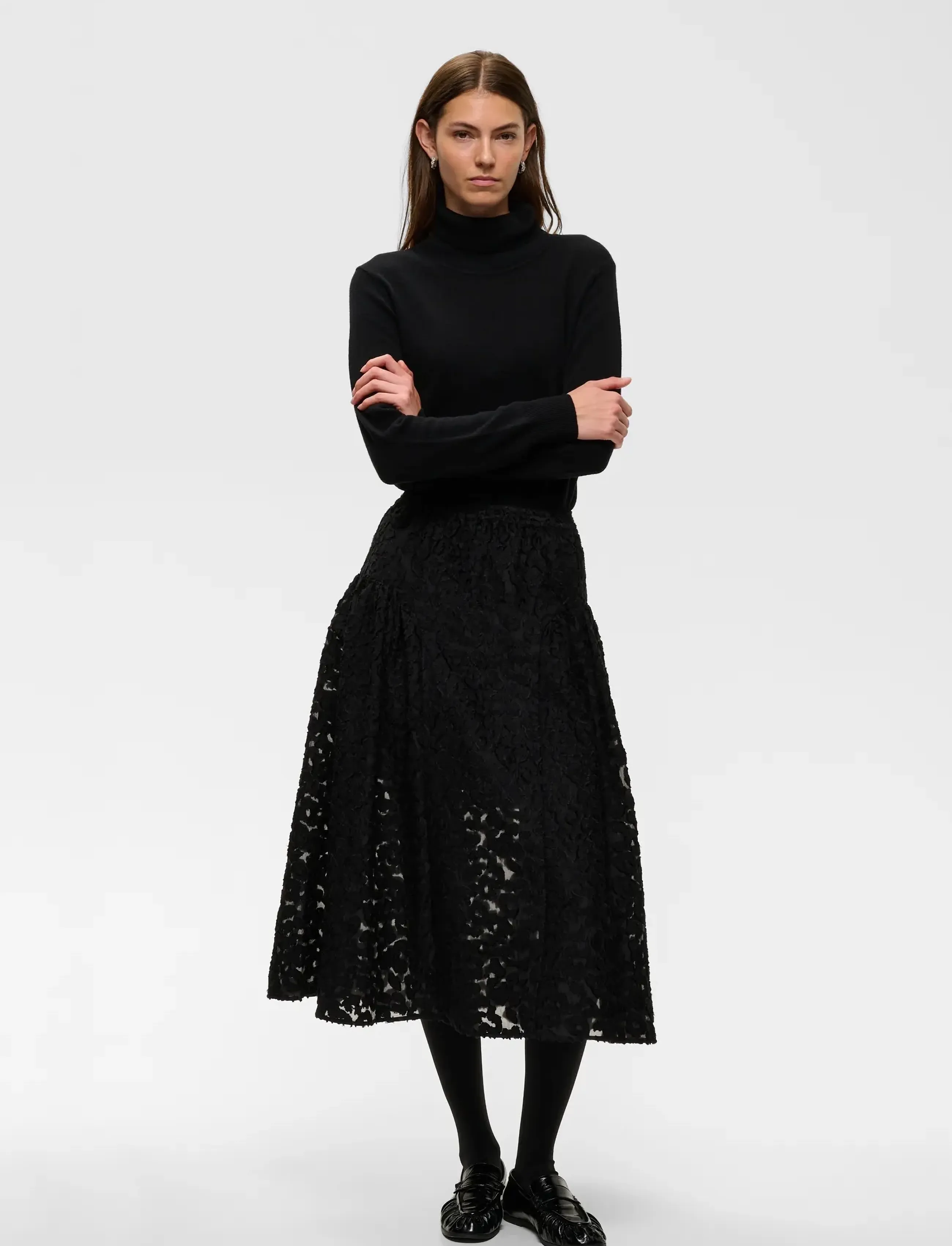 InWear - OMEGAIW SKIRT - midi-röcke - black - 3