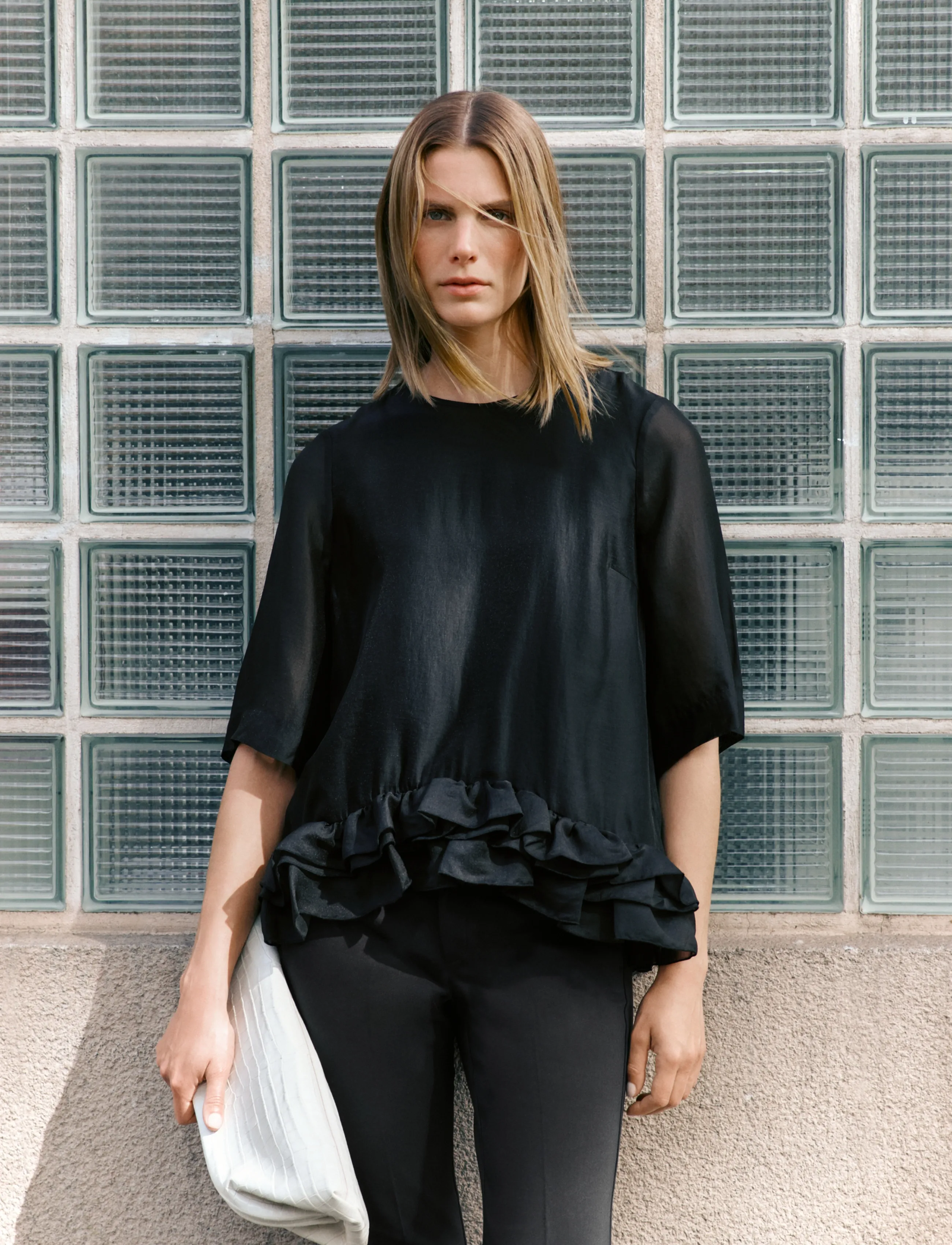 InWear ORANGEIW TOP - Pluusid ja särgid - BLACK / black