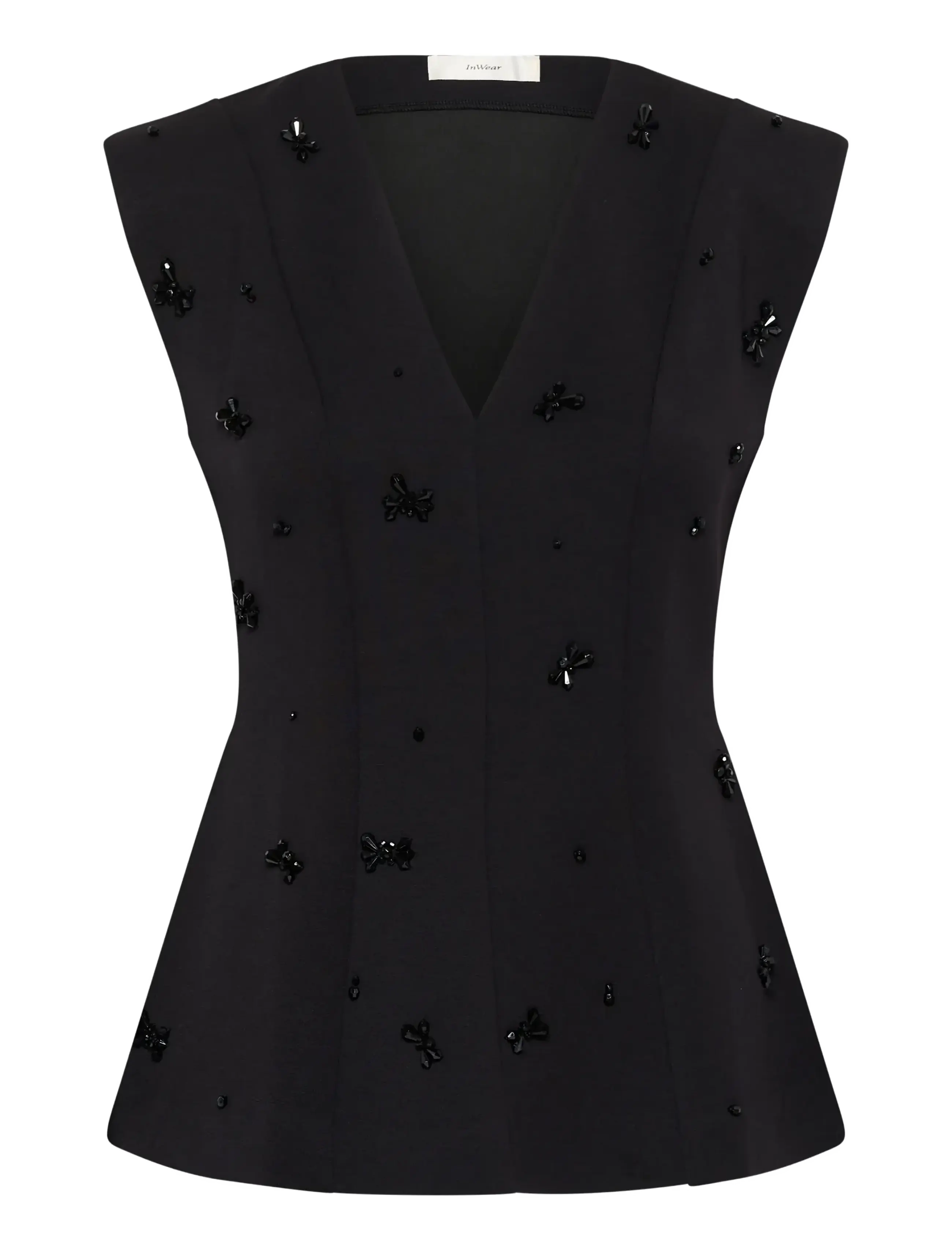 InWear - BAYAIW VINCENT TOP - Ärmlösa blusar - black sequinsflower - 1