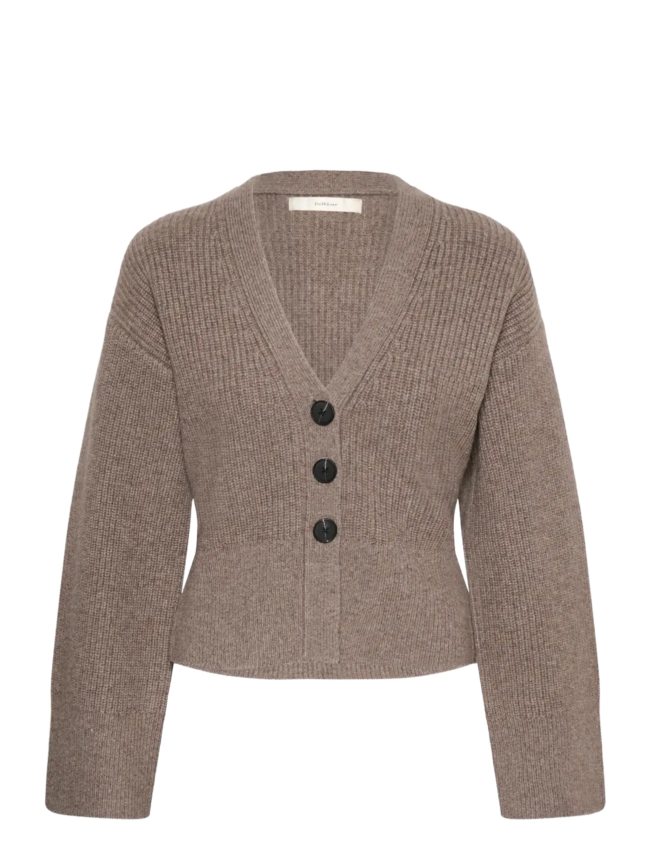 InWear NOOMIIW KAXY CARDIGAN - Strickjacken - CINDER MELANGE / brown