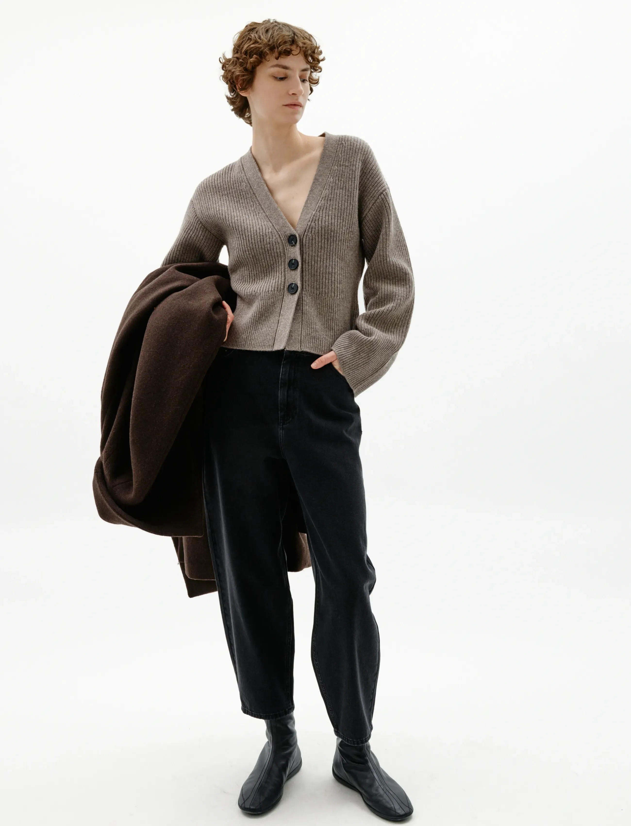 InWear - NOOMIIW KAXY CARDIGAN - strickjacken - cinder melange - 3