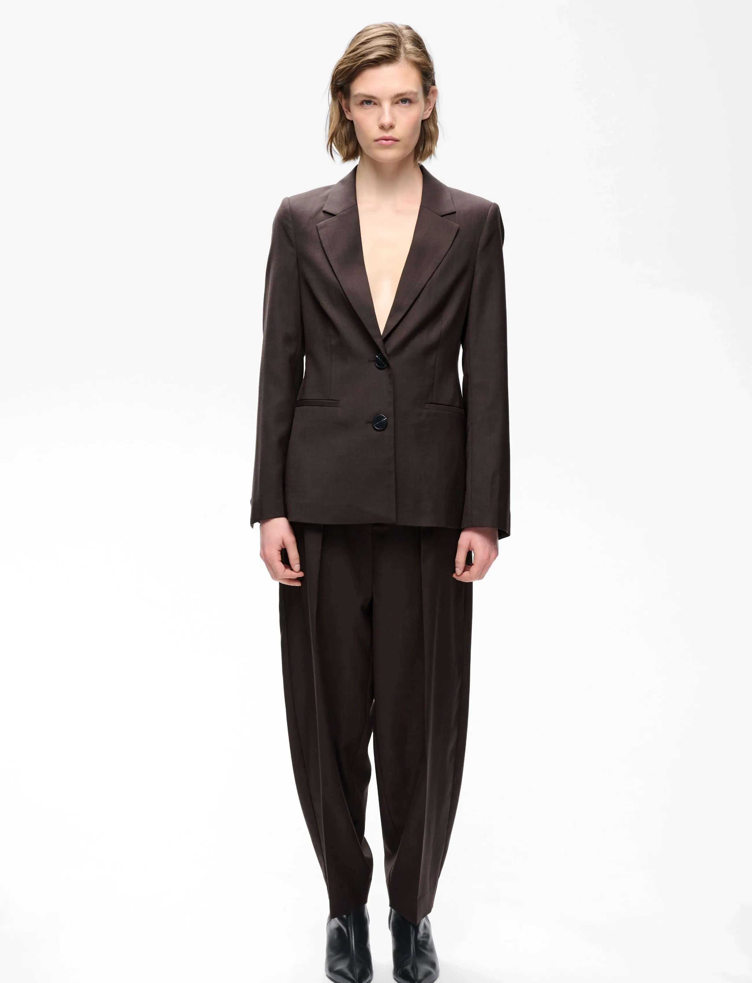 InWear Cadieiw Mel Core Blazer, 32, Brown, Blazere > Enkeltradede Blazere, Dame