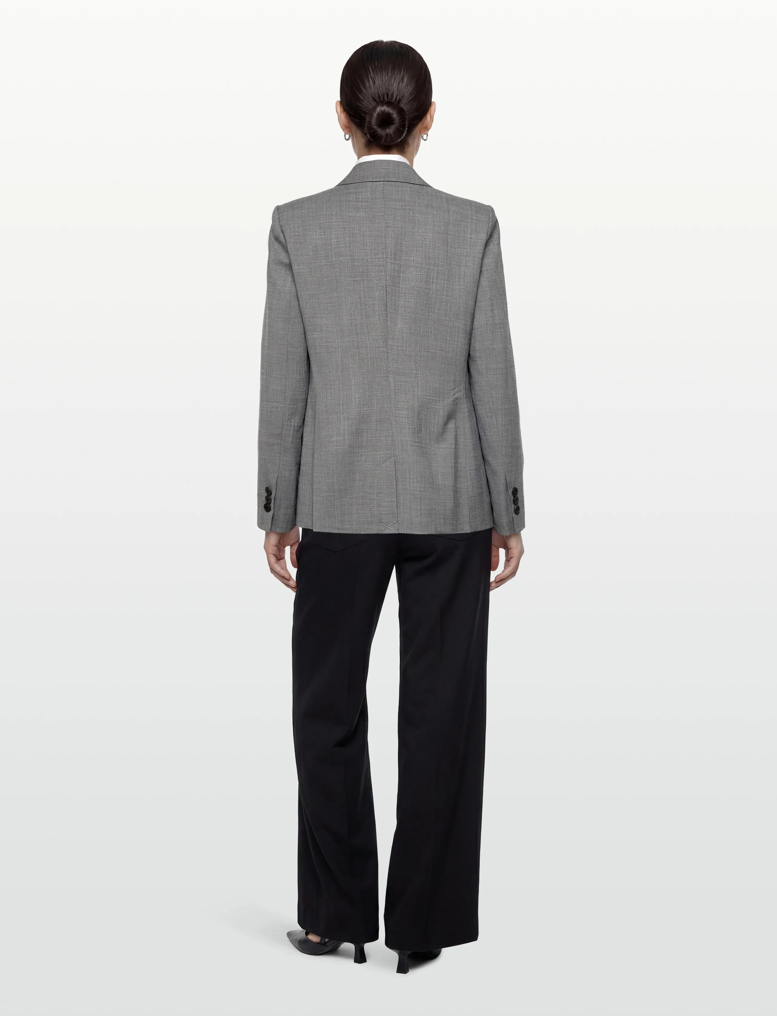 InWear - CADIEIW MEL CORE BLAZER - enkelknäppta kavajer - new light grey melange - 4