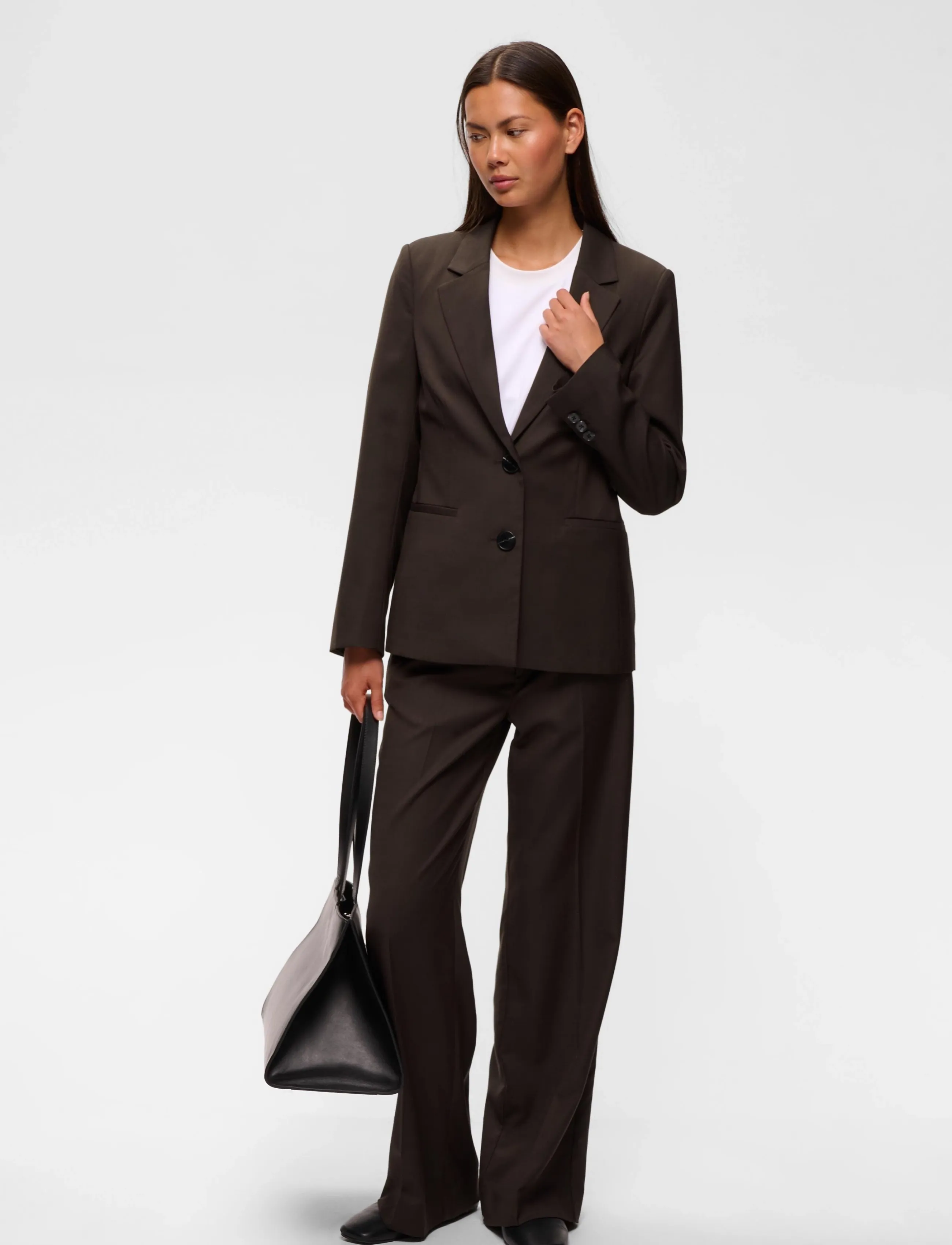 InWear CADIEIW MEL CORE PANT - Vardagsstil - CHOCOLATE BROWN MELANGE / brown