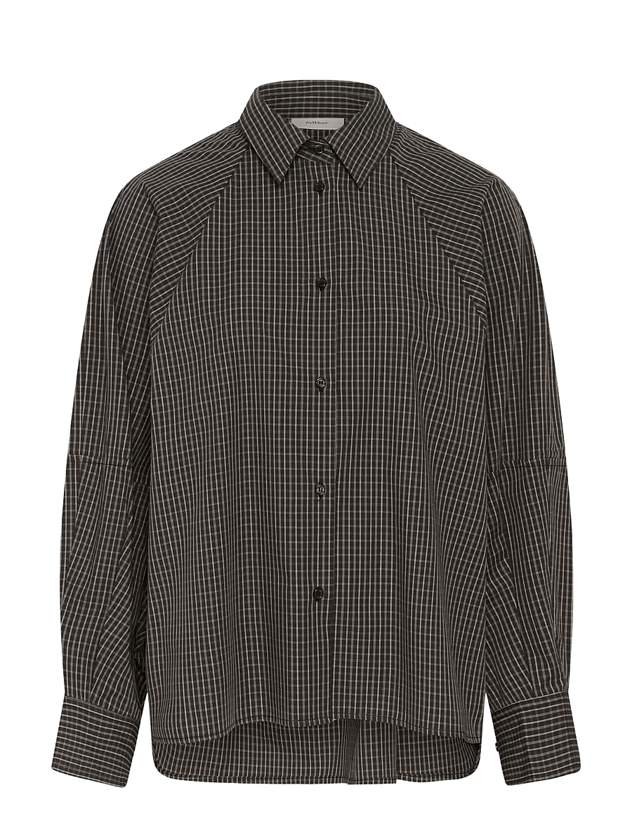 InWear - MILLESIW LOOSE SHIRT - langærmede skjorter - black graphic check - 1