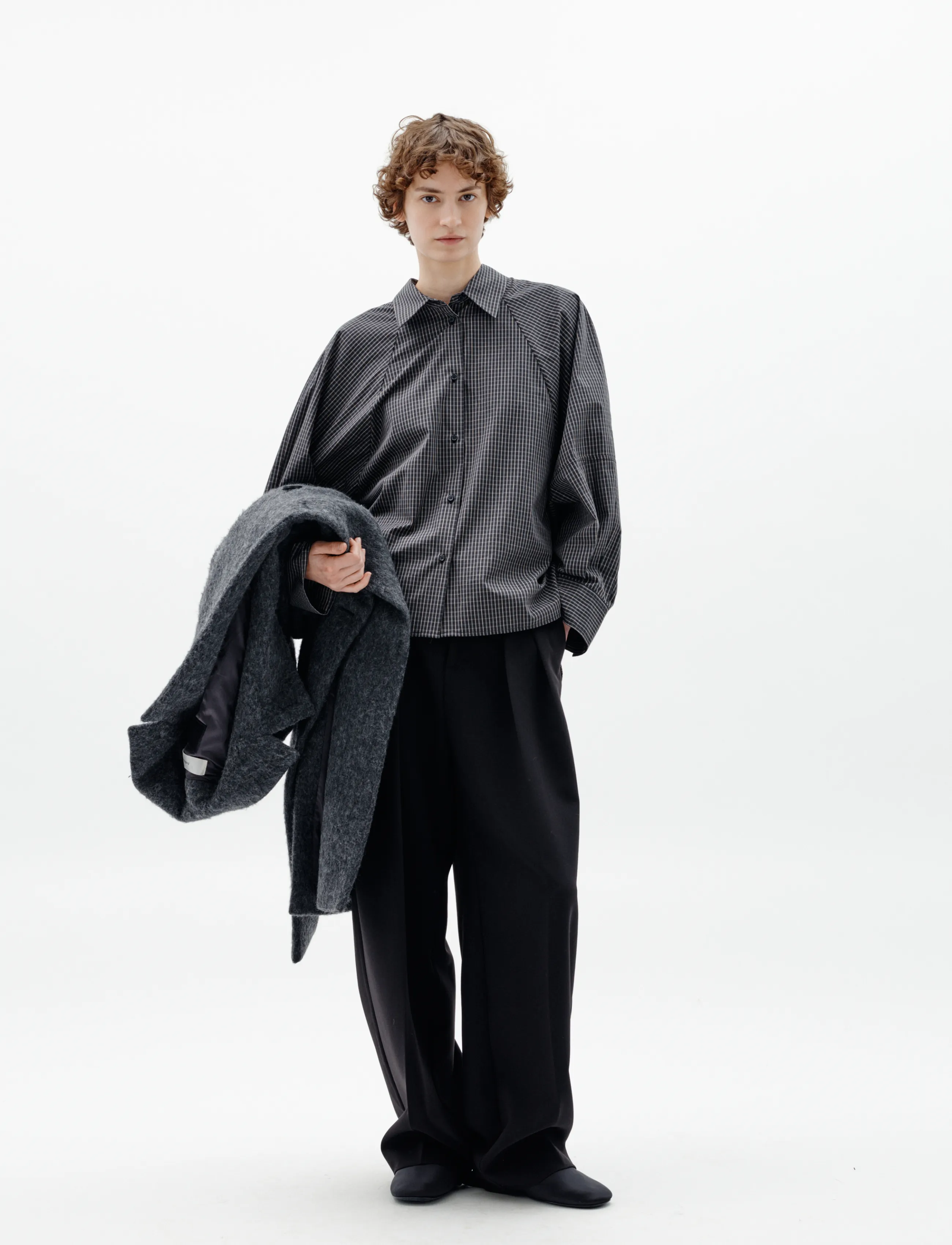 InWear MILLESIW LOOSE SHIRT - InWear - BLACK GRAPHIC CHECK / black