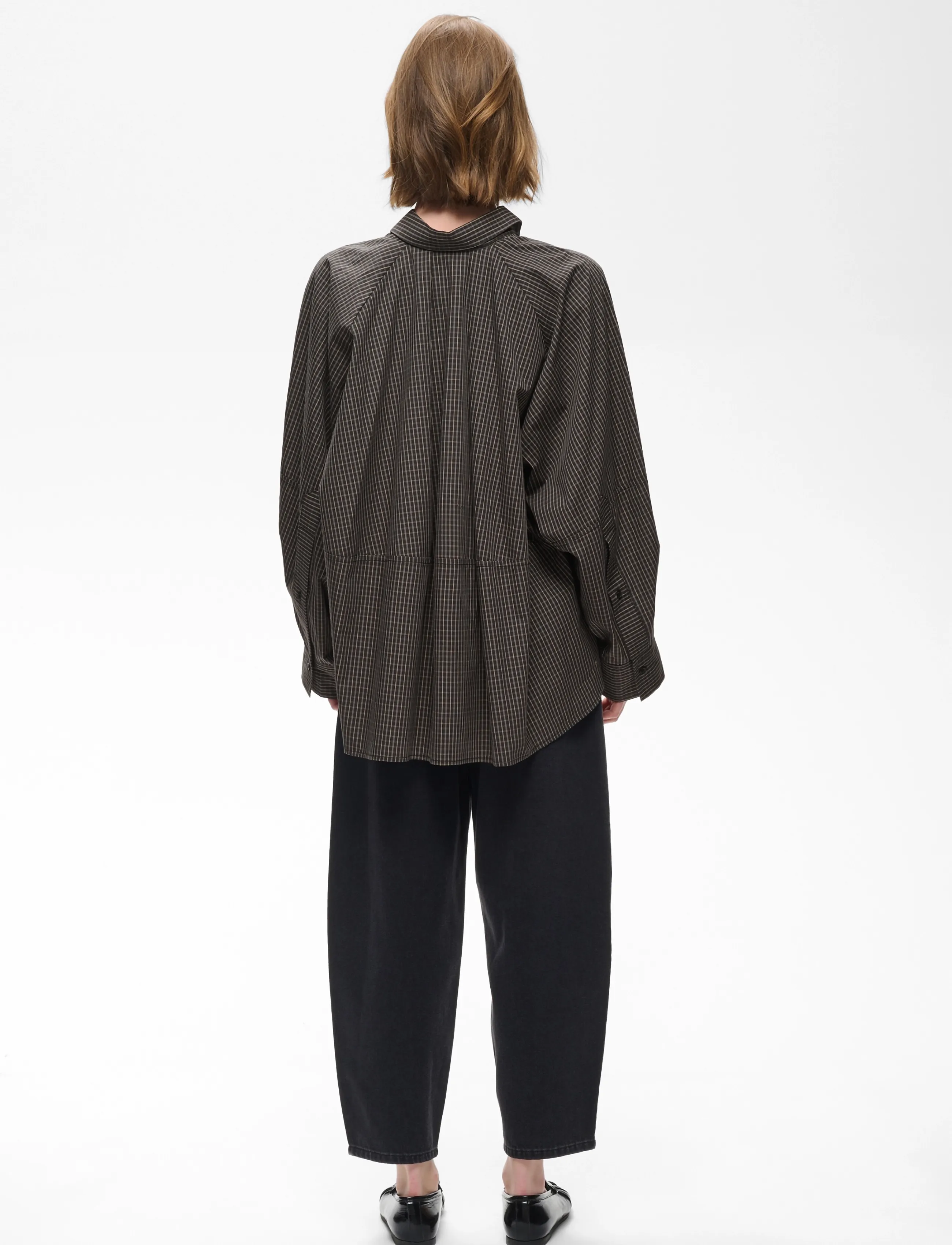 InWear - MILLESIW LOOSE SHIRT - long-sleeved shirts - black graphic check - 3